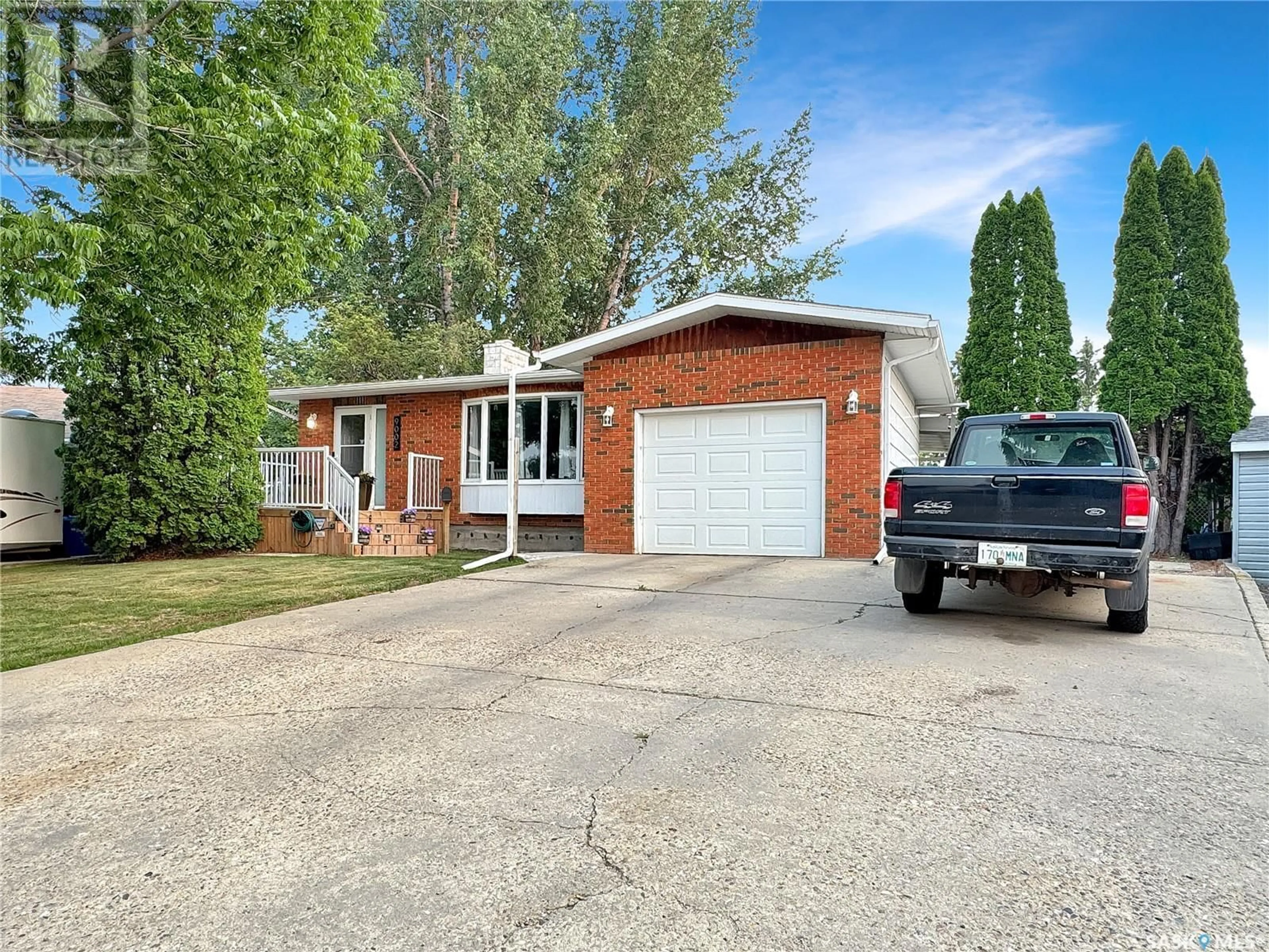 Home with brick exterior material for 9002 Abbott AVENUE, North Battleford Saskatchewan S9A3G3