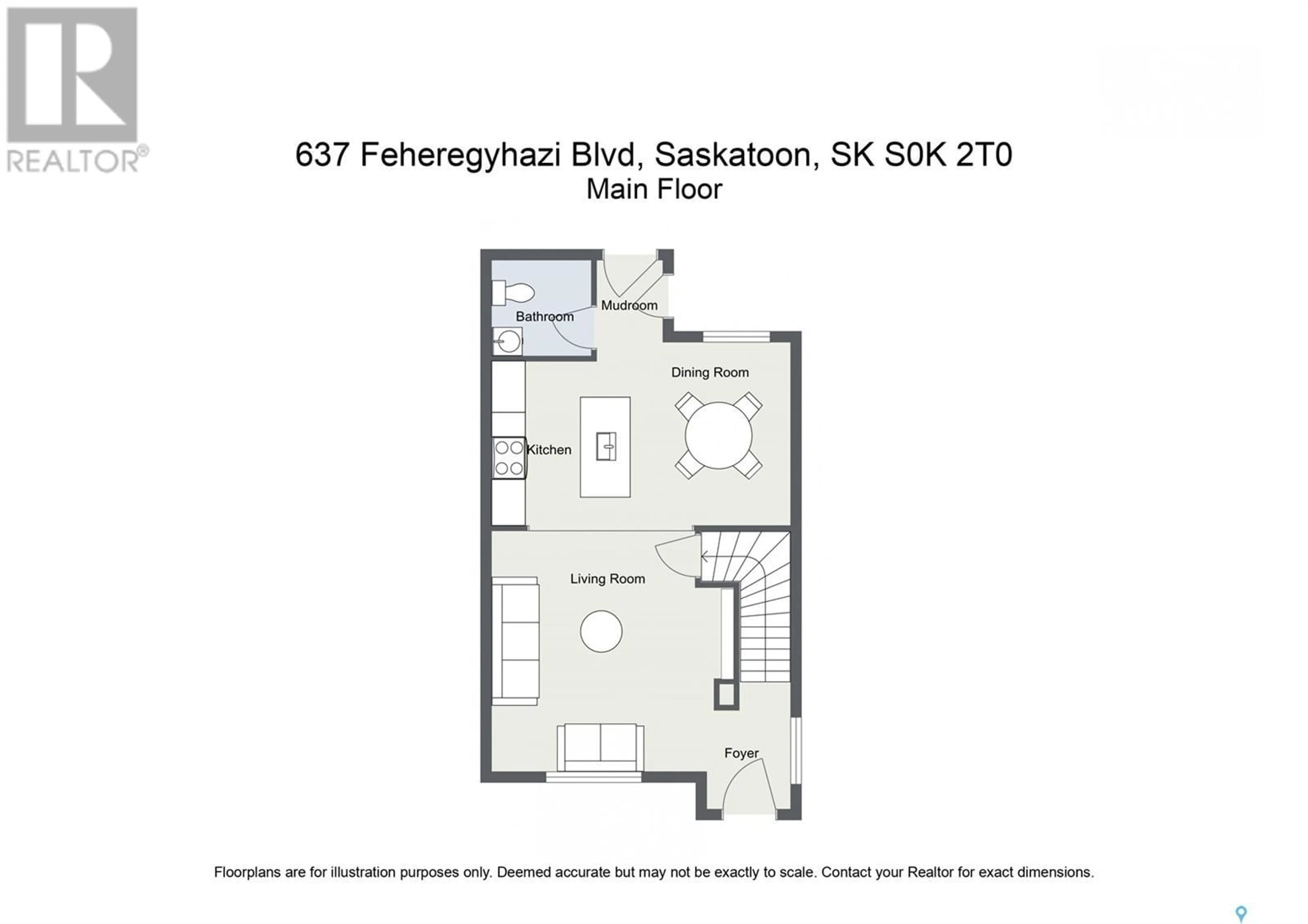 Floor plan for 637 Feheregyhazi BOULEVARD, Saskatoon Saskatchewan S7W0Z5