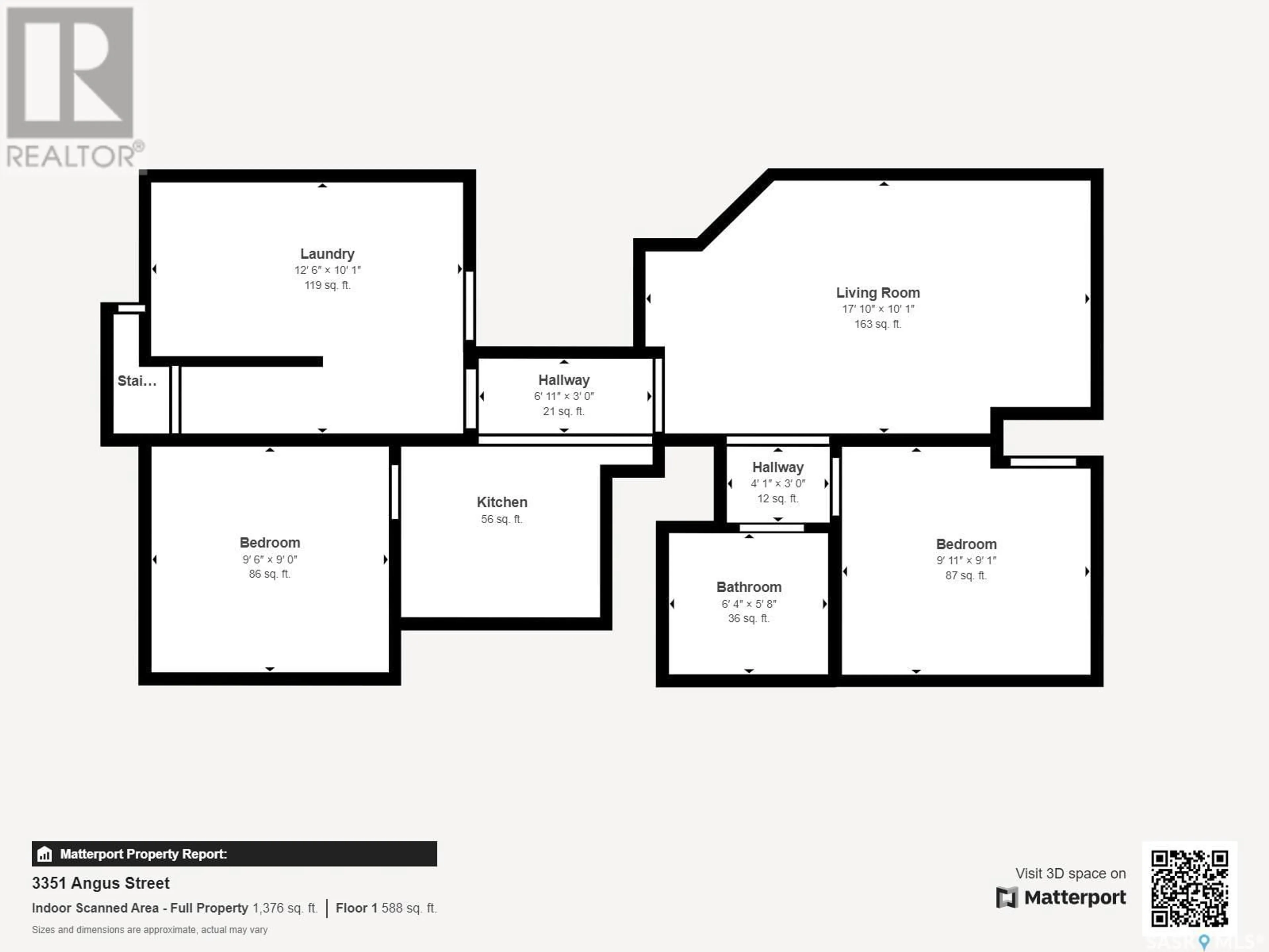 Floor plan for 3351 ANGUS STREET, Regina Saskatchewan S4S1P9