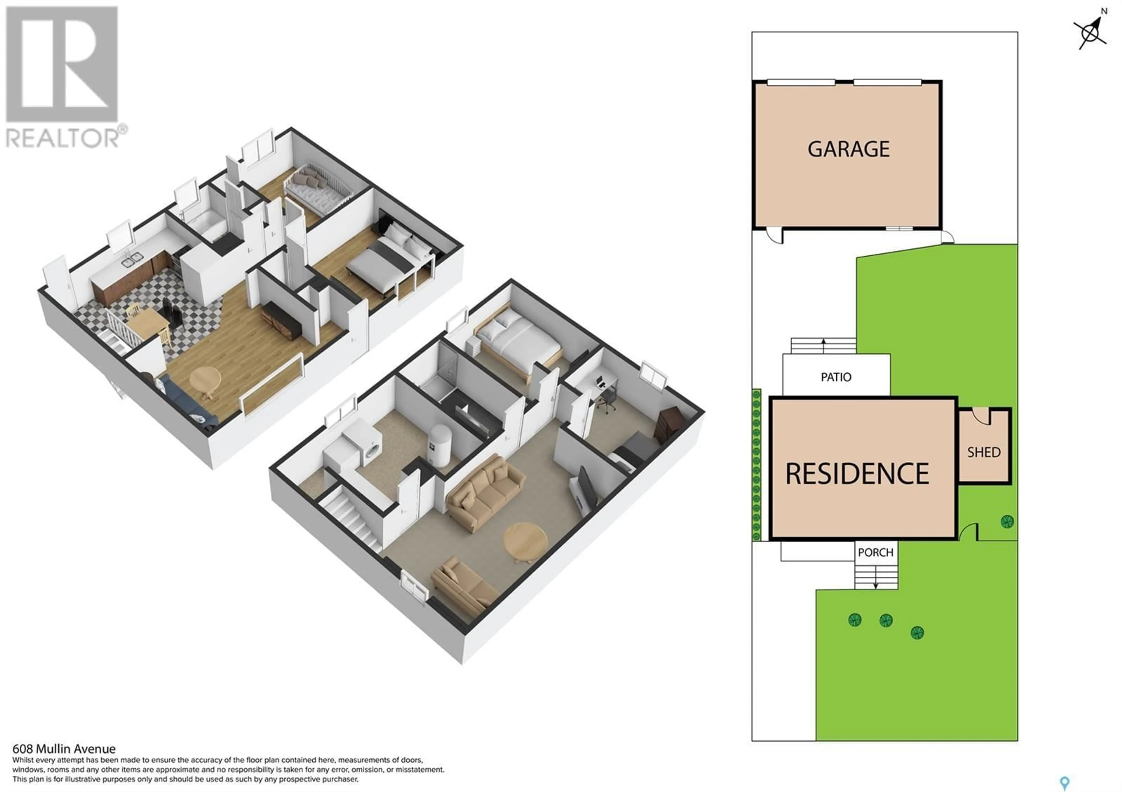 Floor plan for 608 Mullin AVENUE E, Regina Saskatchewan S4N1C9