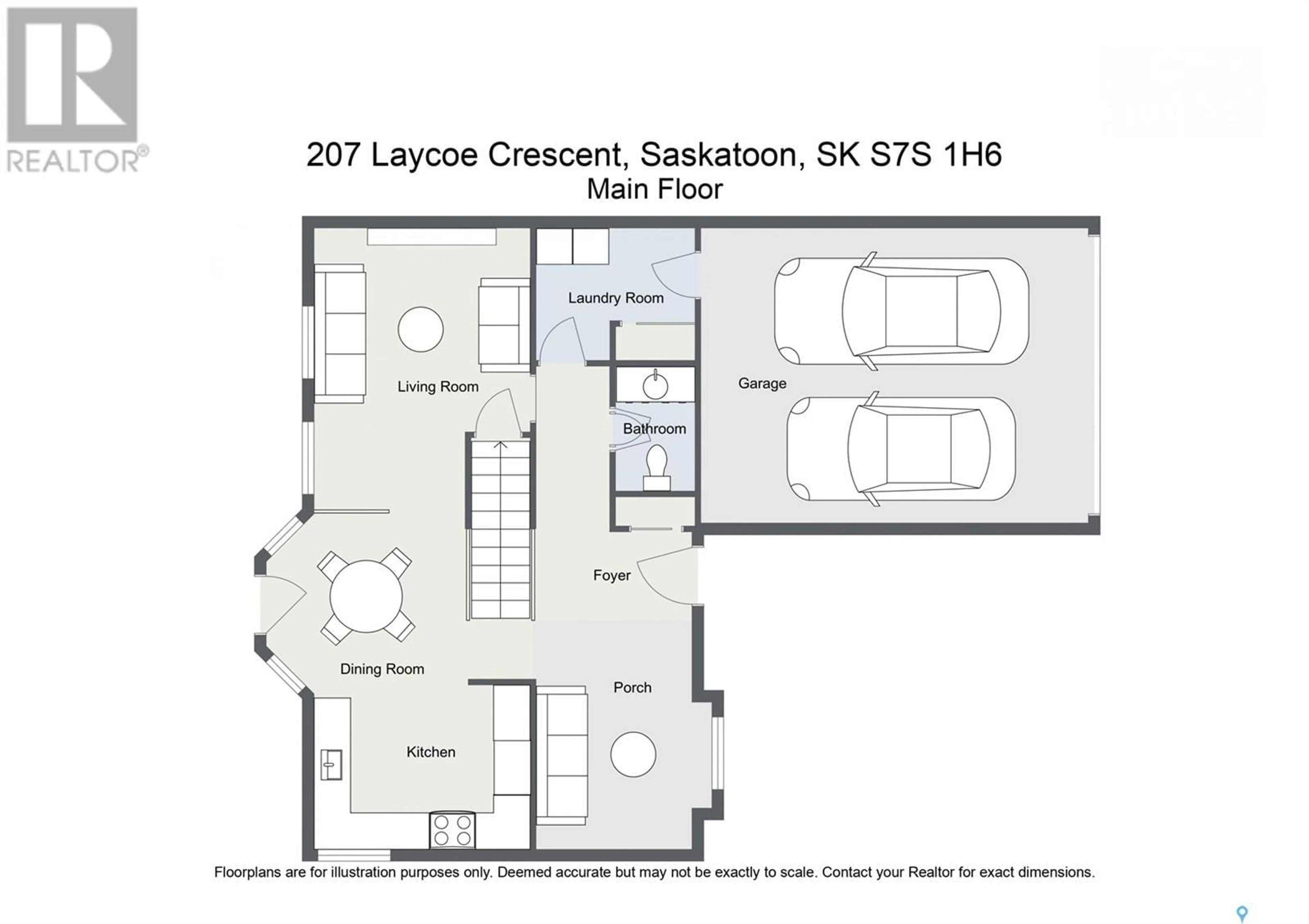 Floor plan for 207 Laycoe CRESCENT, Saskatoon Saskatchewan S7S1H6