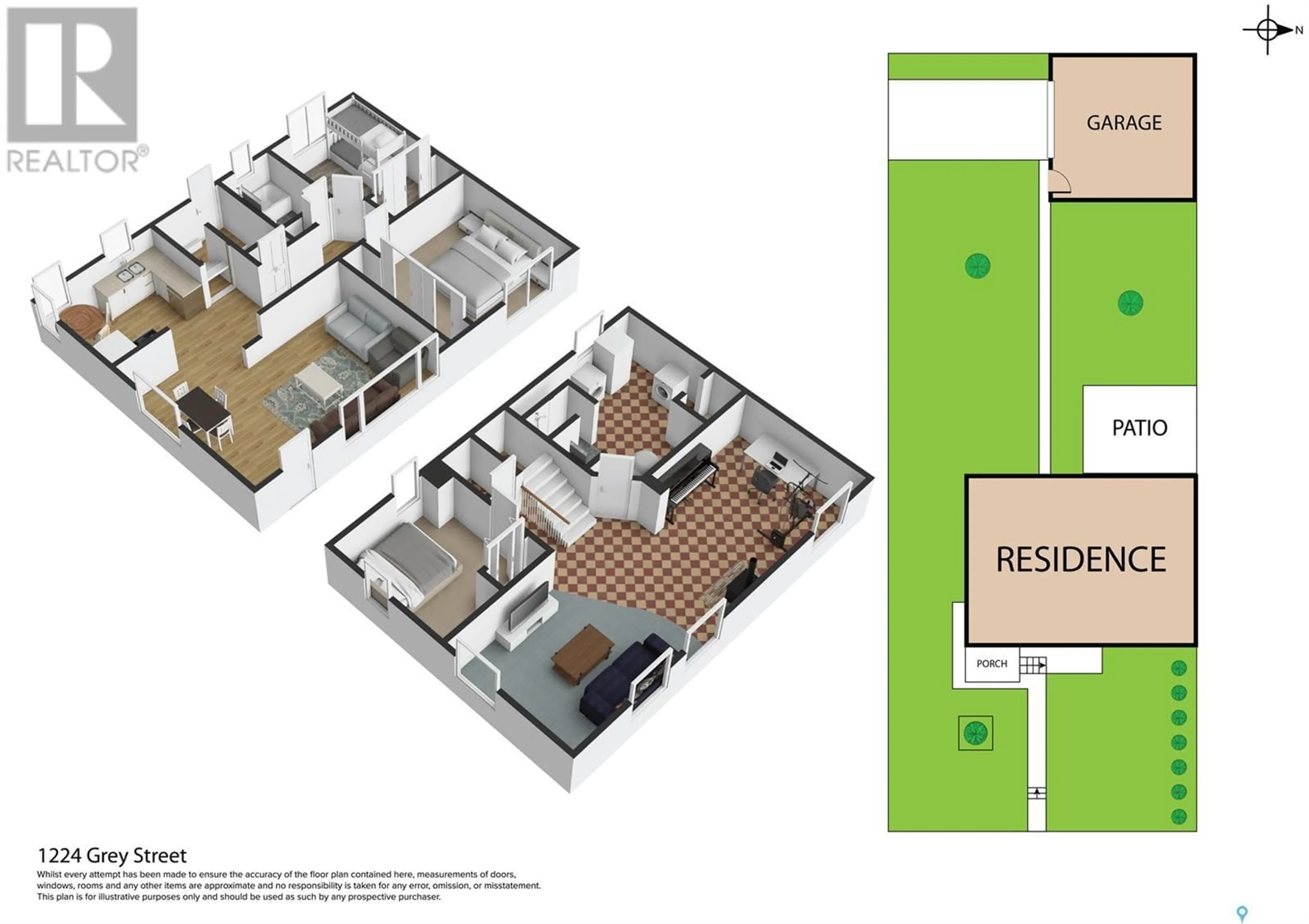 Floor plan for 1224 Grey STREET, Regina Saskatchewan S4T5H2