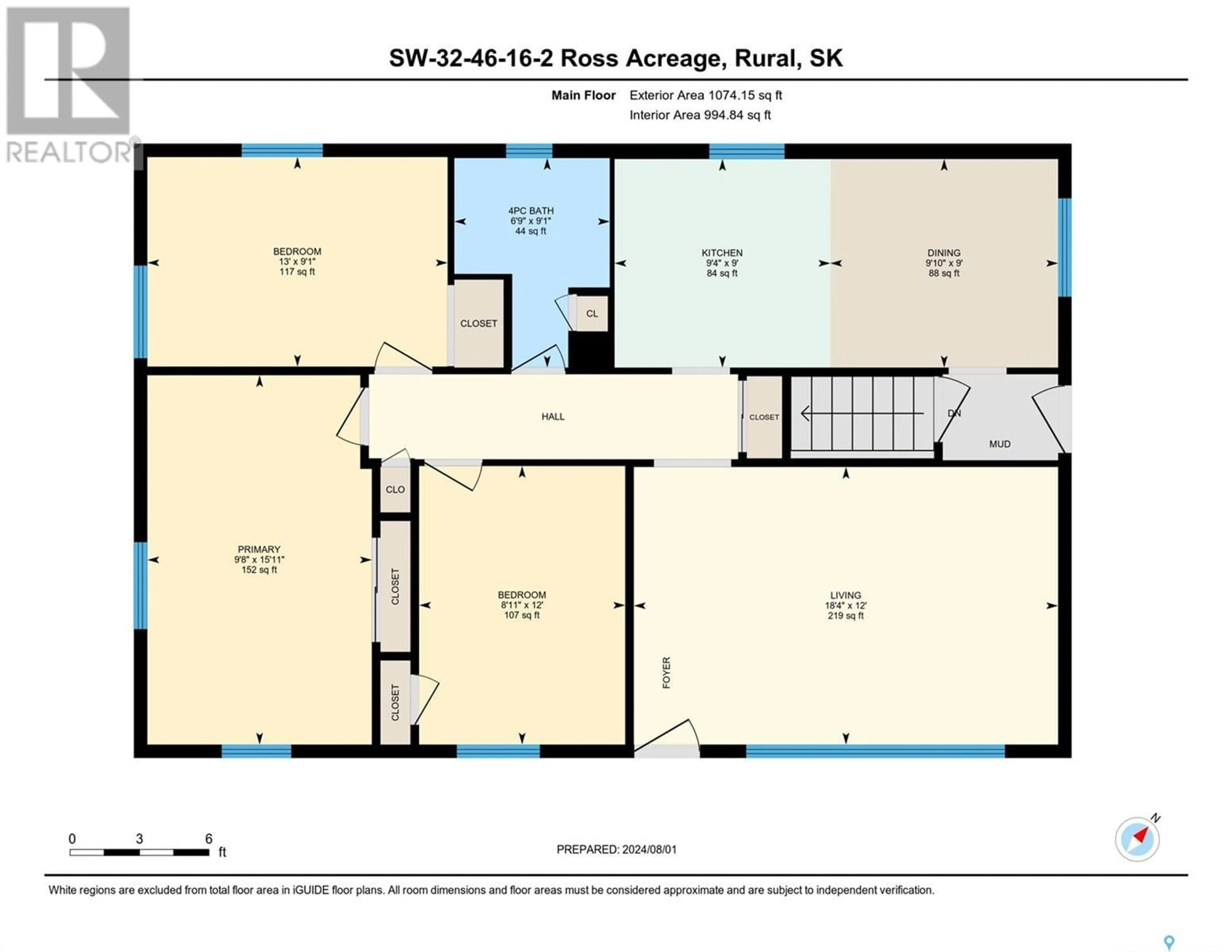 Floor plan for Ross Acreage, Willow Creek Rm No. 458 Saskatchewan S0E0H0