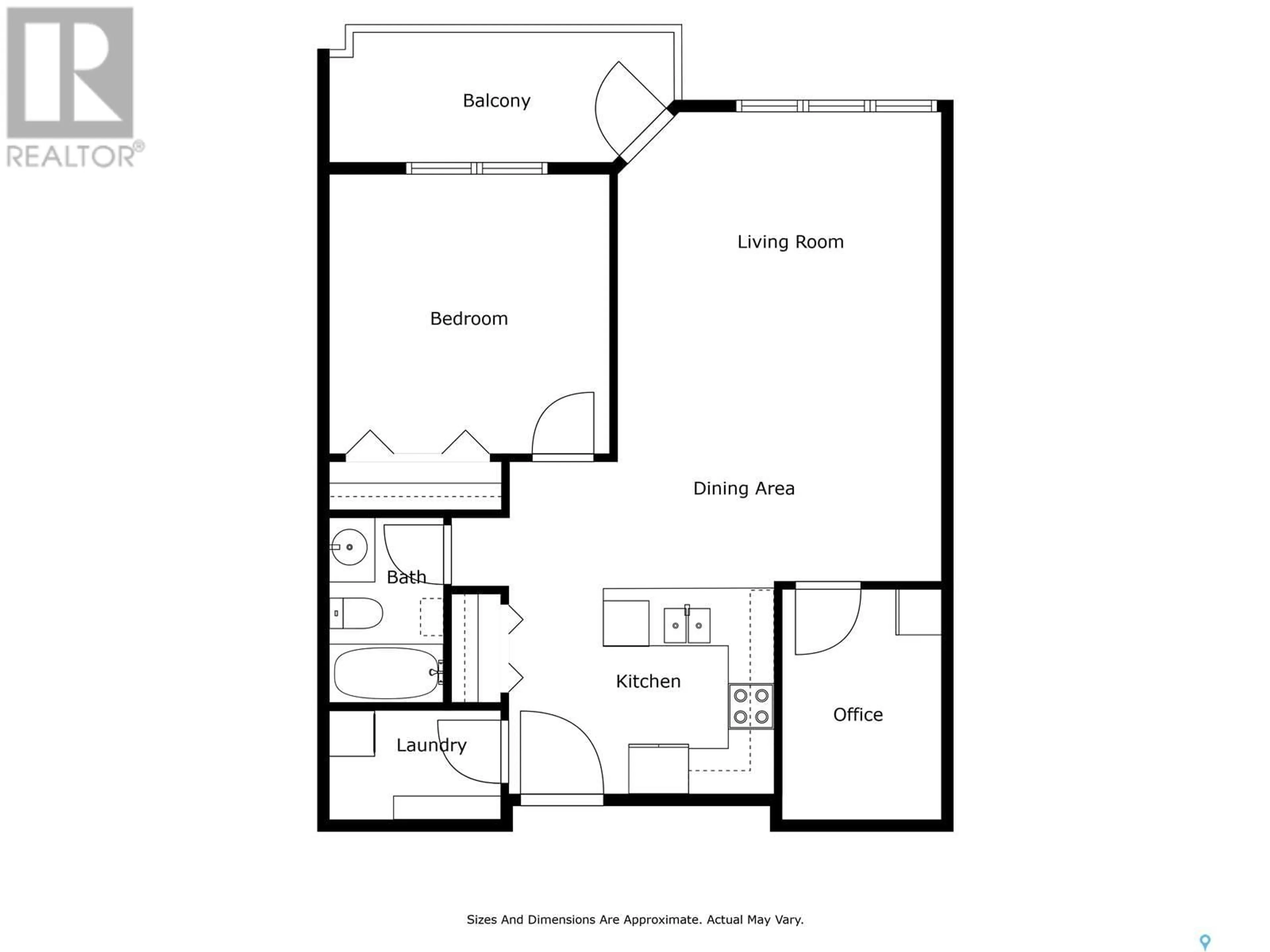 Floor plan for 307 2331 Windsor Park ROAD, Regina Saskatchewan S4V3N3