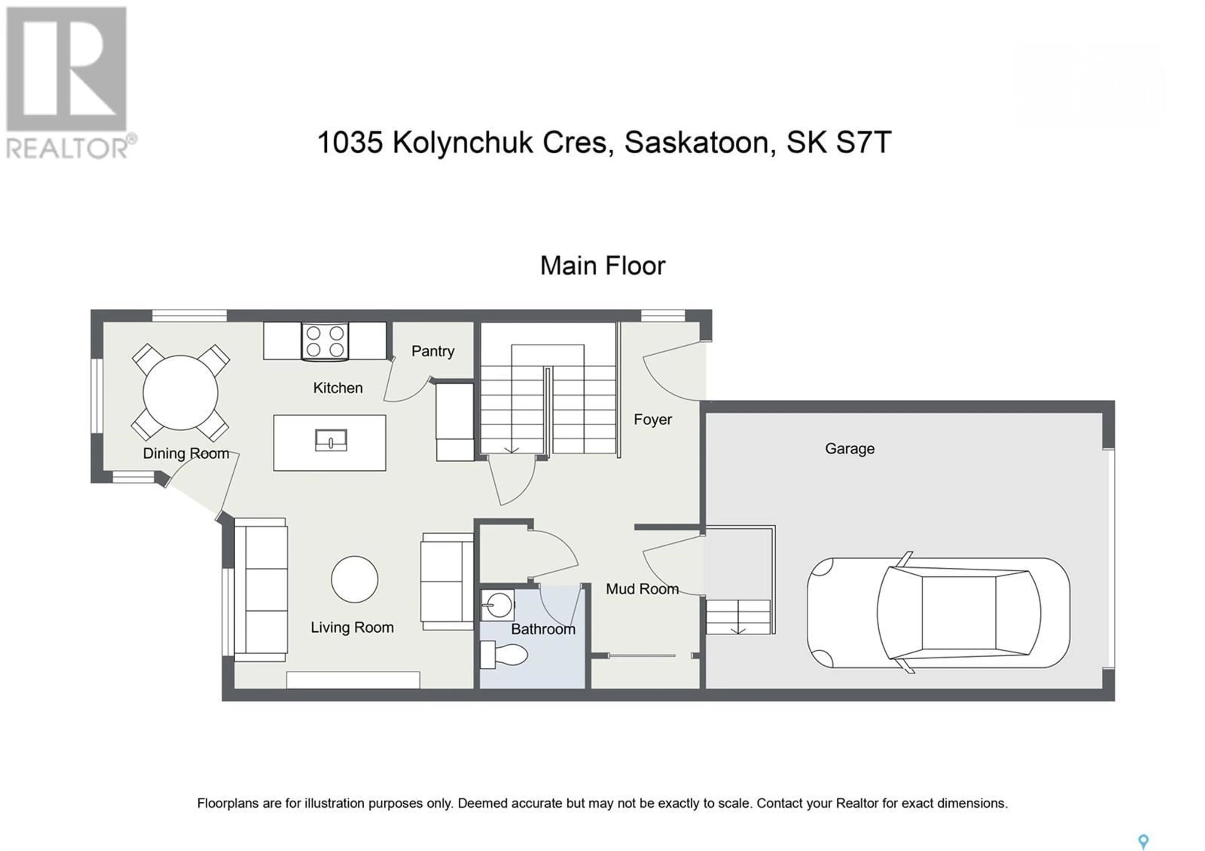 Floor plan for 1035 Kolynchuk CRESCENT, Saskatoon Saskatchewan S7T0X4