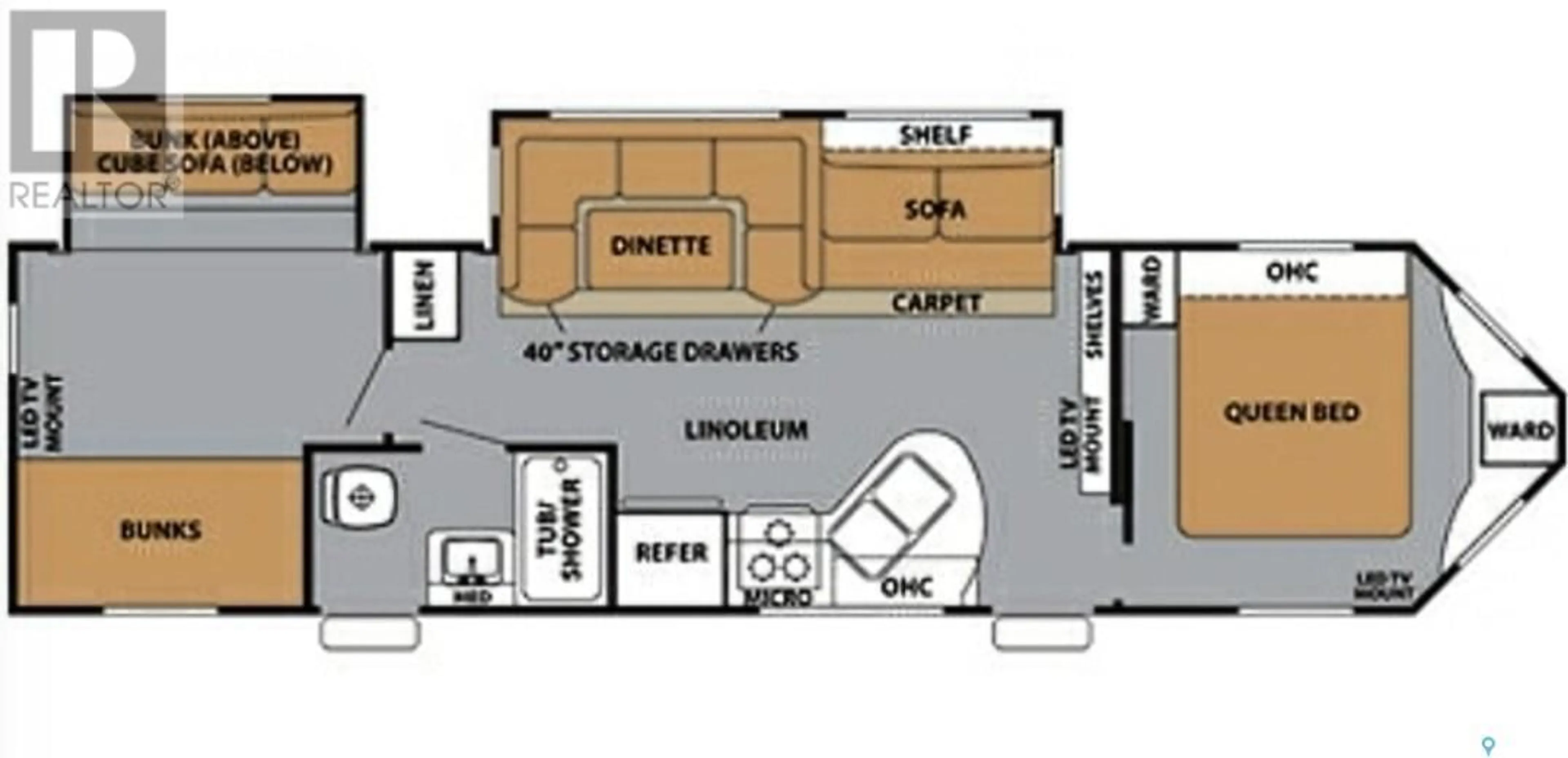 Floor plan for 44 Deepwoods RV Campground, Hoodoo Rm No. 401 Saskatchewan S0K1B0