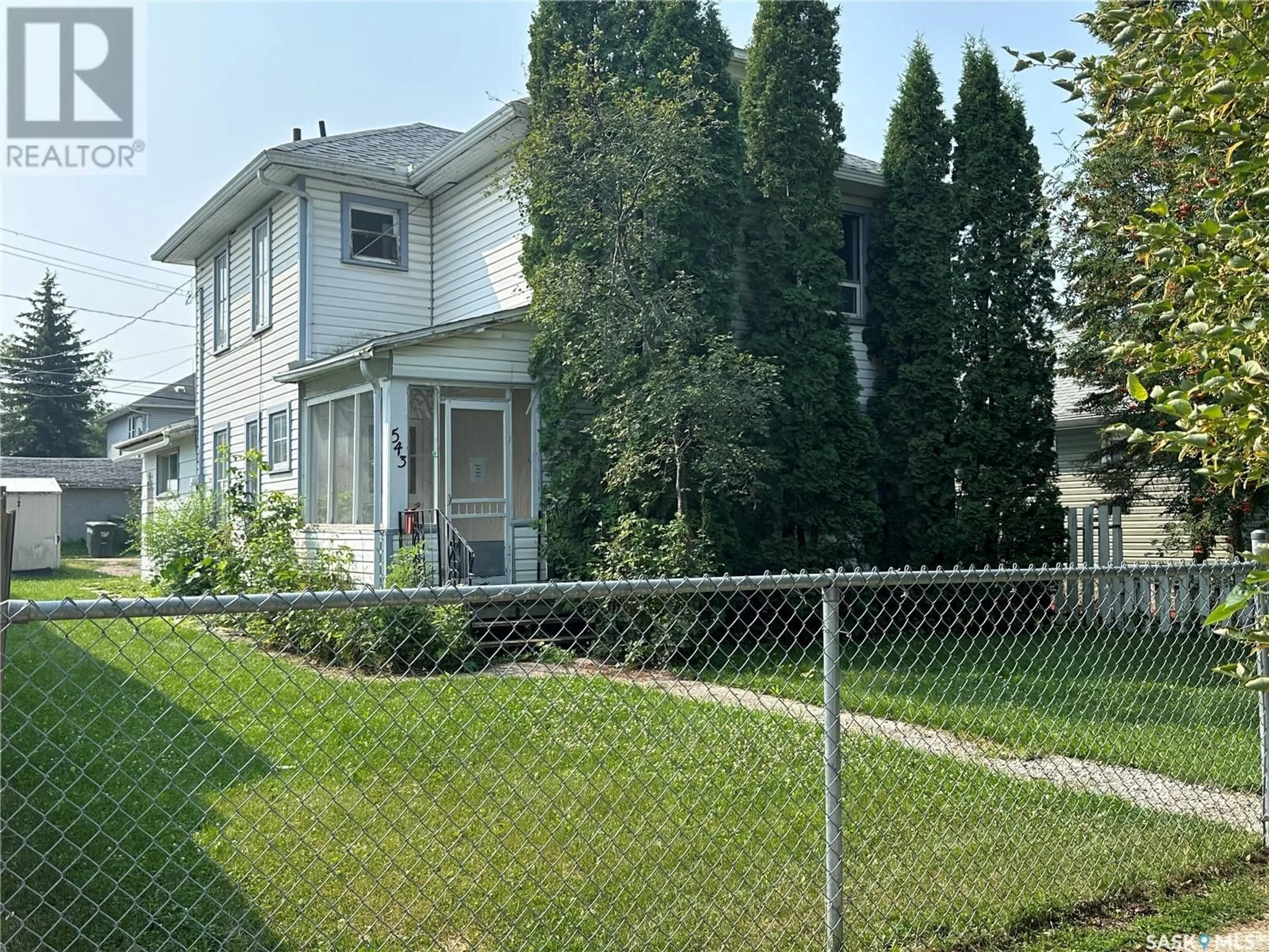 Fenced yard for 543 12th STREET W, Prince Albert Saskatchewan S6V3C2