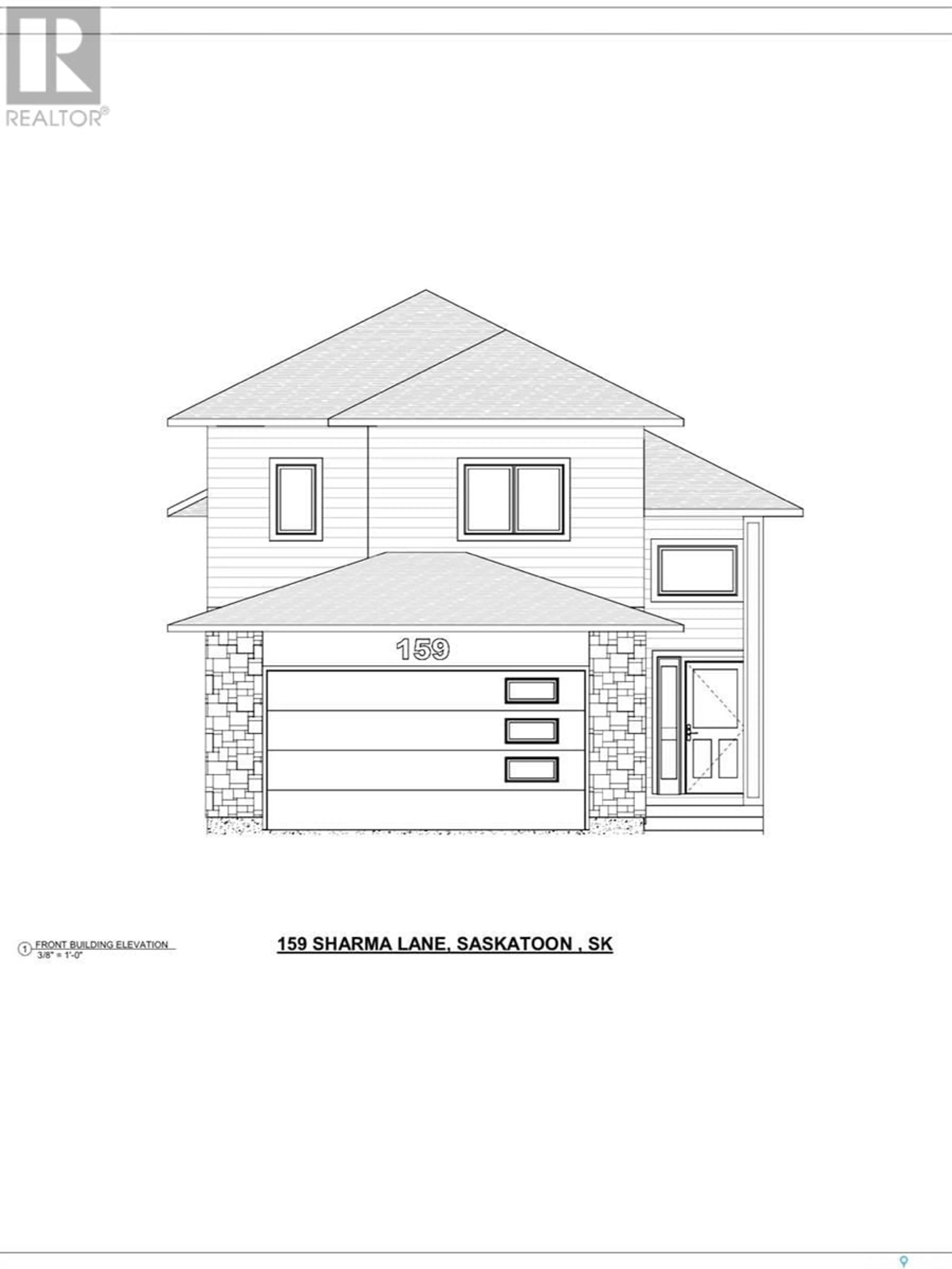 Frontside or backside of a home for 159 Sharma LANE, Saskatoon Saskatchewan S7W1K6