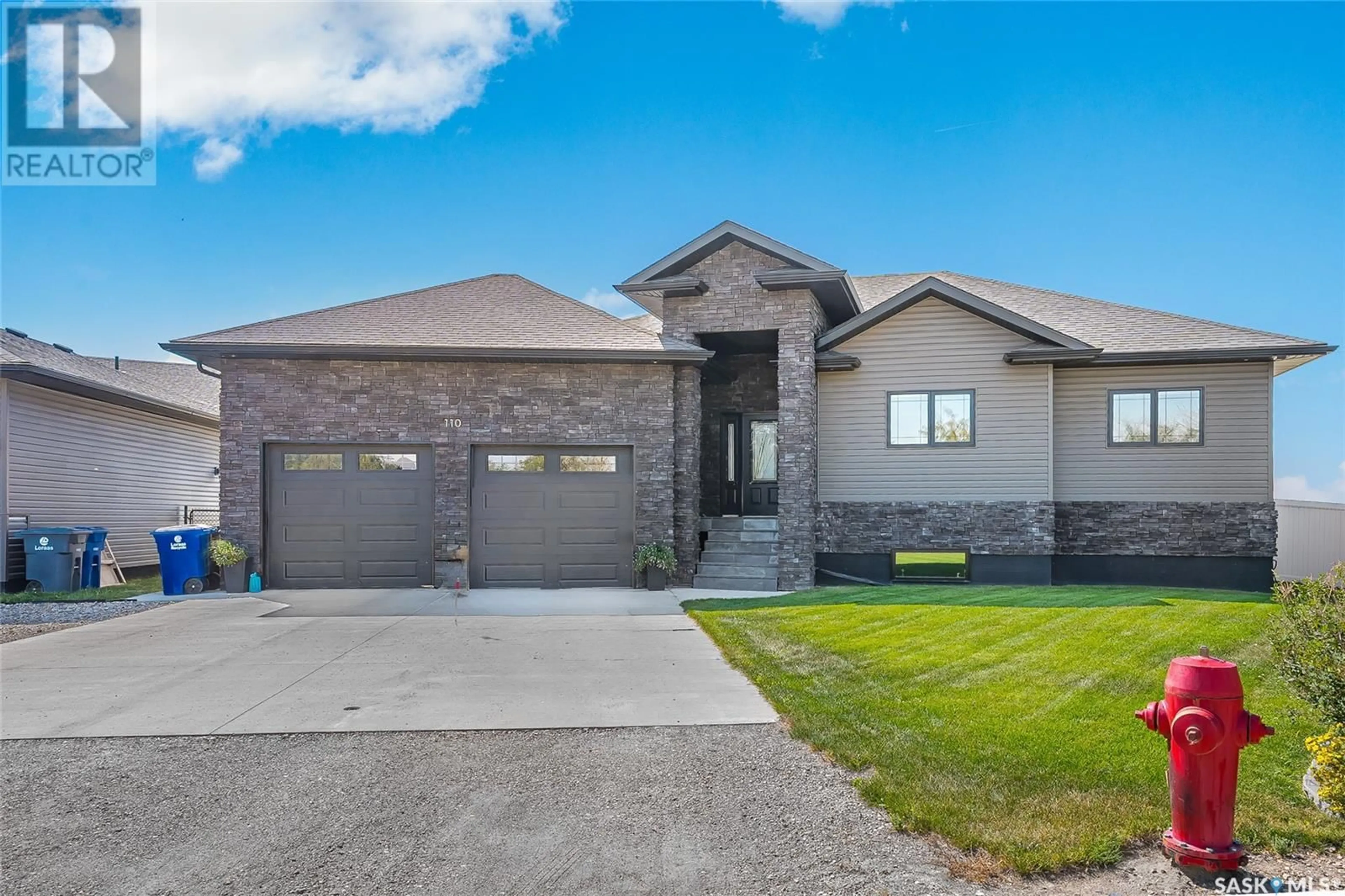 Frontside or backside of a home for 110 Canada COURT, Hanley Saskatchewan S0G2E0