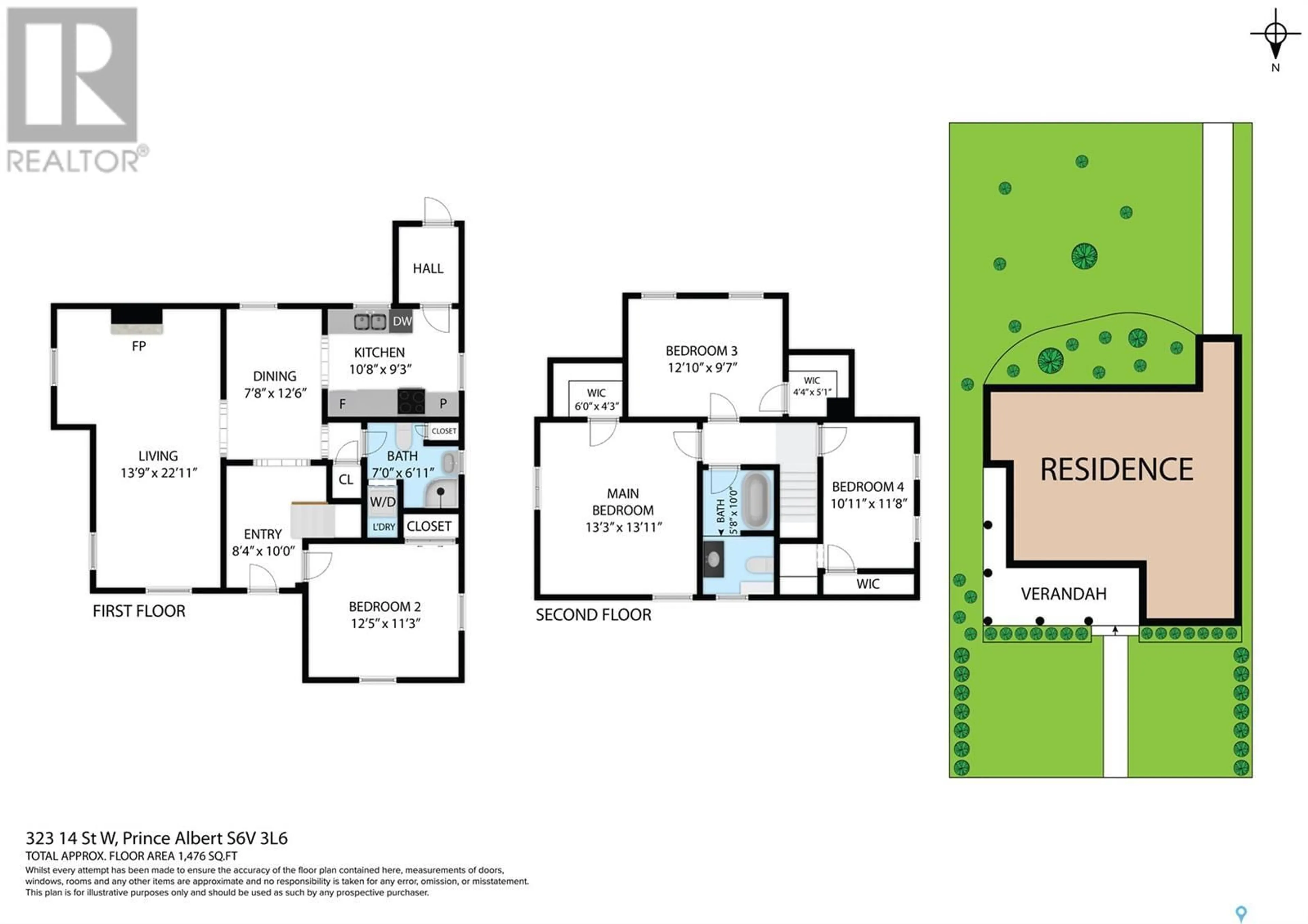 Floor plan for 323 14th STREET W, Prince Albert Saskatchewan S6V3L6