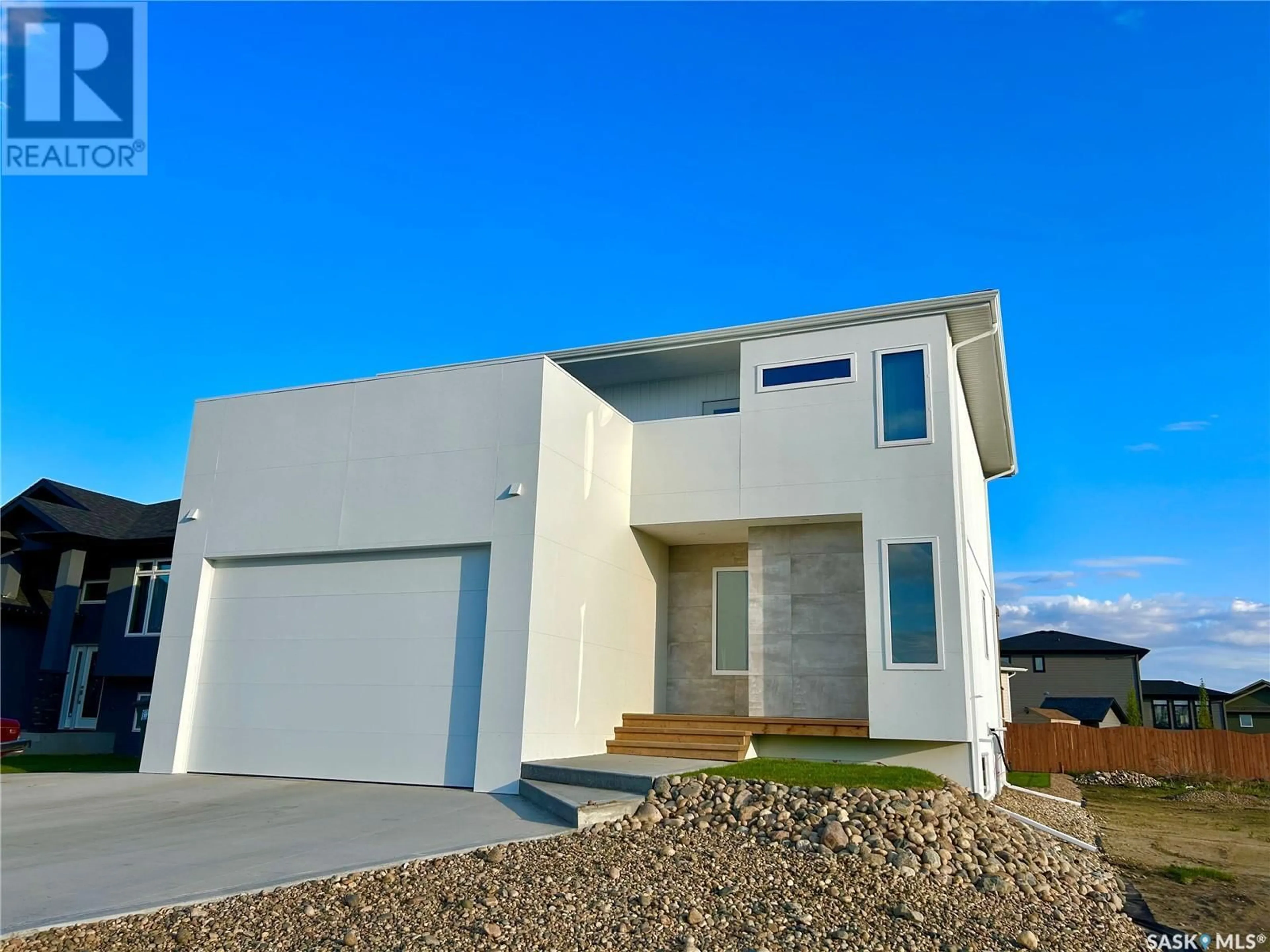Home with vinyl exterior material, street for 43 HADLEY ROAD, Prince Albert Saskatchewan S6X0A6