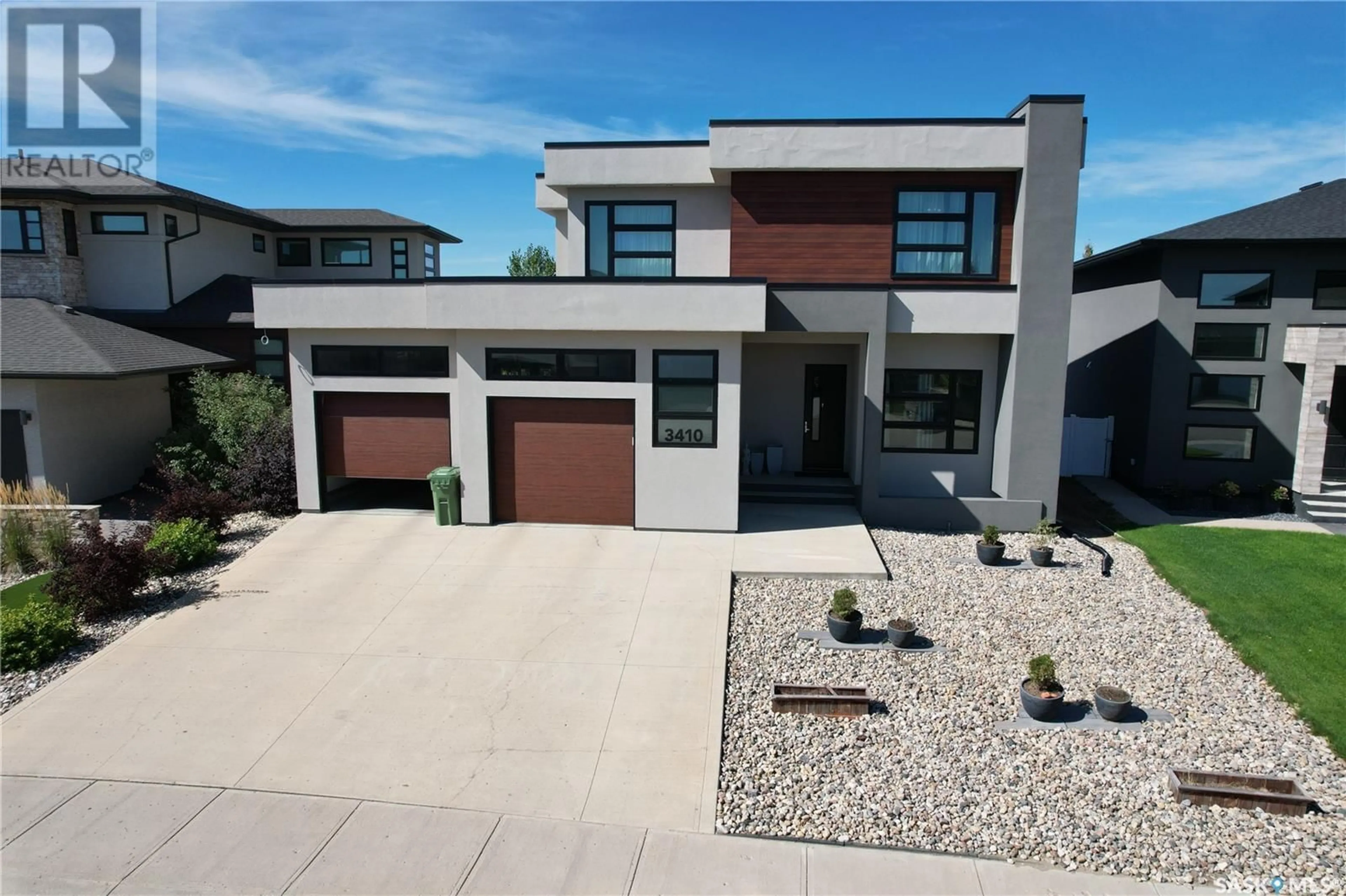 Home with brick exterior material, street for 3410 GREENBROOK ROAD, Regina Saskatchewan S4V3K2