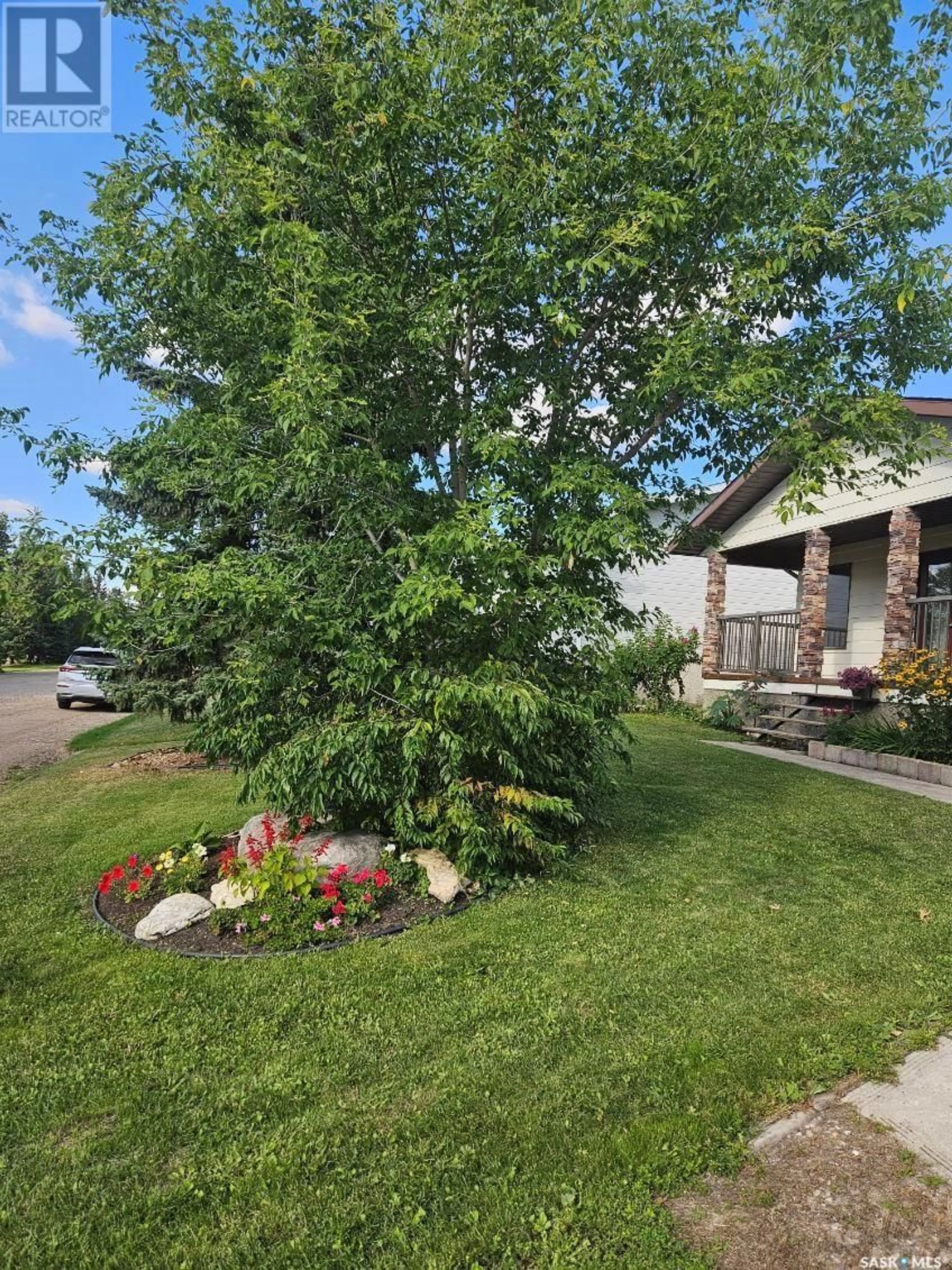 A pic from exterior of the house or condo, the fenced backyard for 216 2nd AVENUE S, St. Brieux Saskatchewan S0K3V0