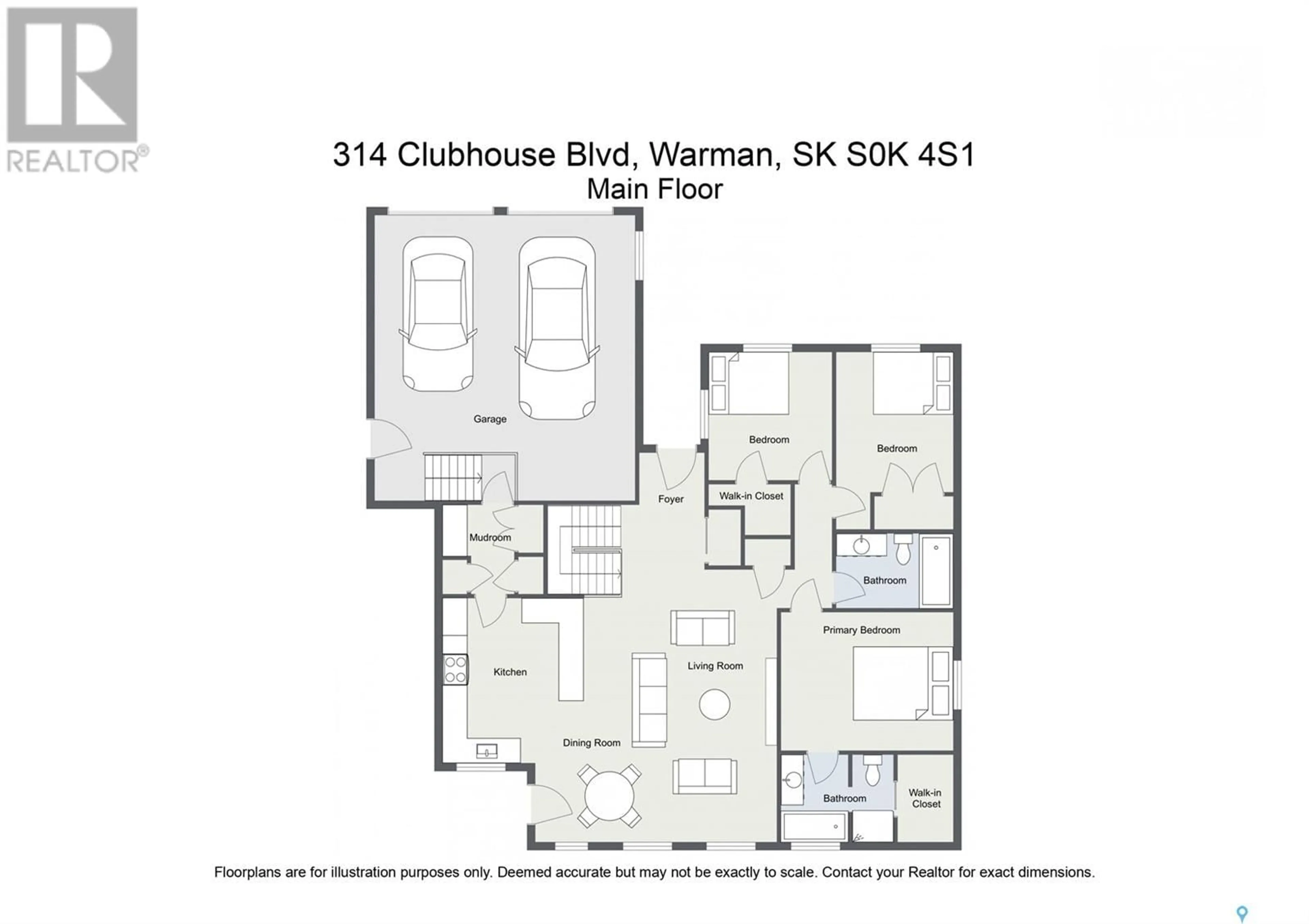 Floor plan for 314 Clubhouse BOULEVARD E, Warman Saskatchewan S0K4S1