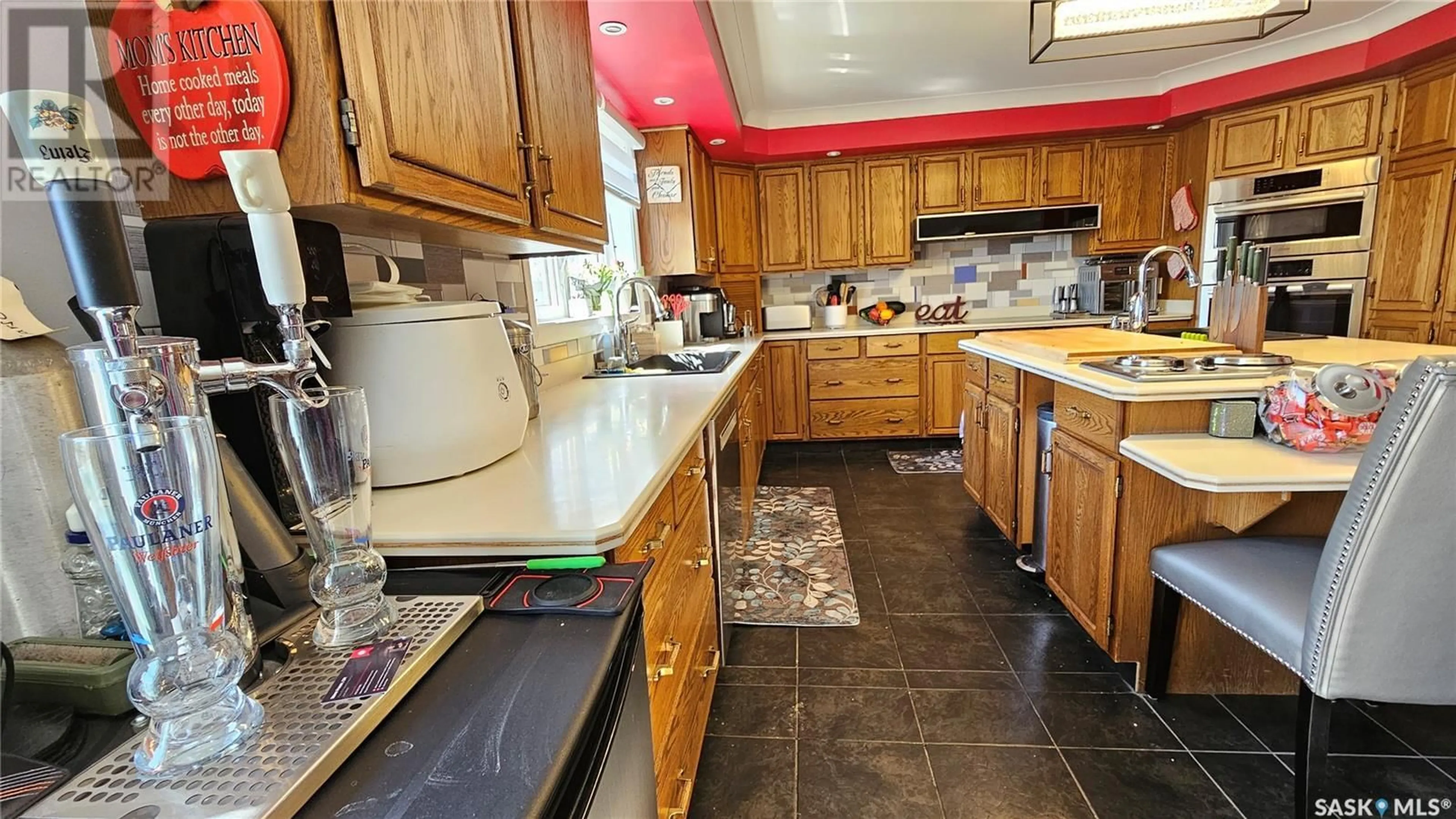 Kitchen, wood floors, cottage for Acreage 2.5 km South of Cabri, Riverside Rm No. 168 Saskatchewan S0N0J0