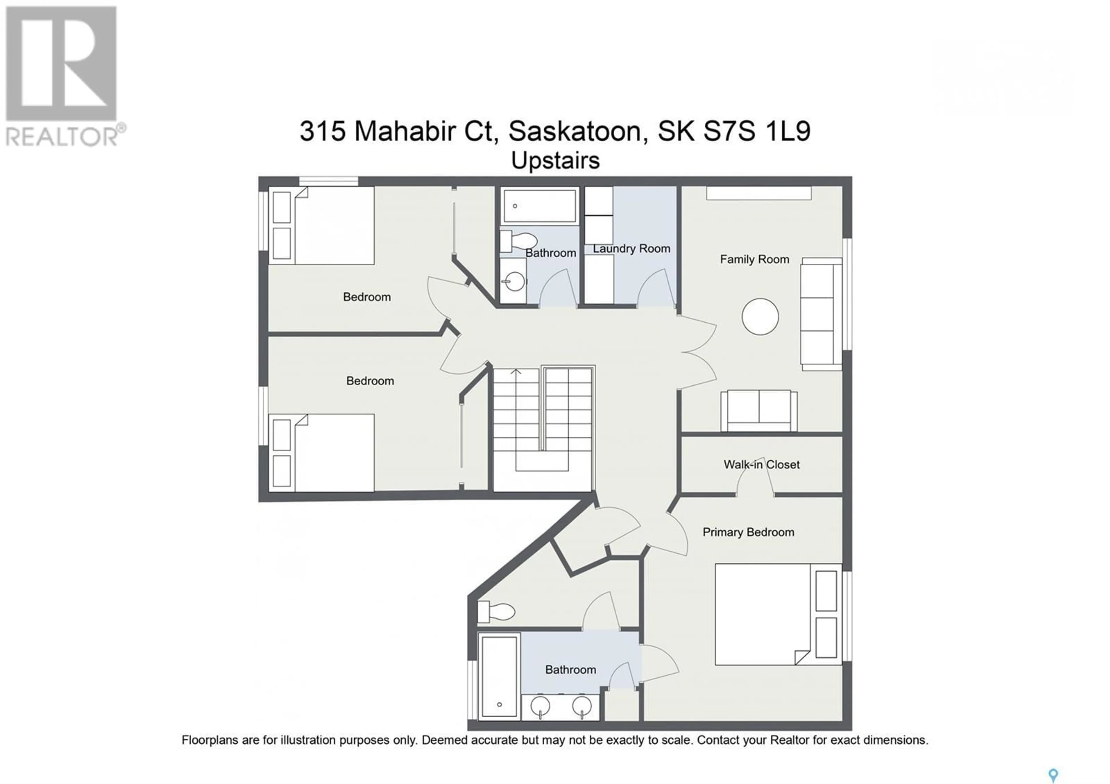 Floor plan for 315 Mahabir COURT, Saskatoon Saskatchewan S7W0J5