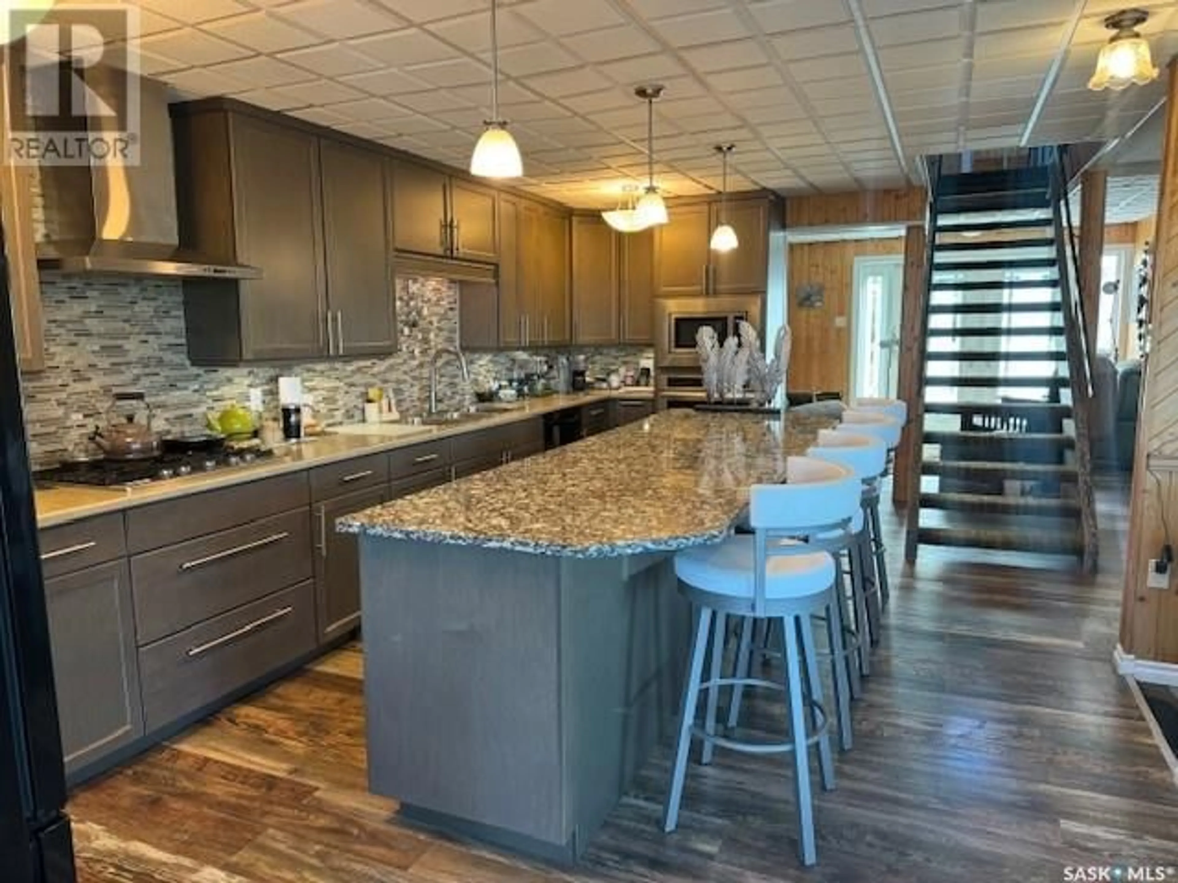 Open concept kitchen for 24 Highland Avenue, Jackfish Lake Saskatchewan S0M0L0