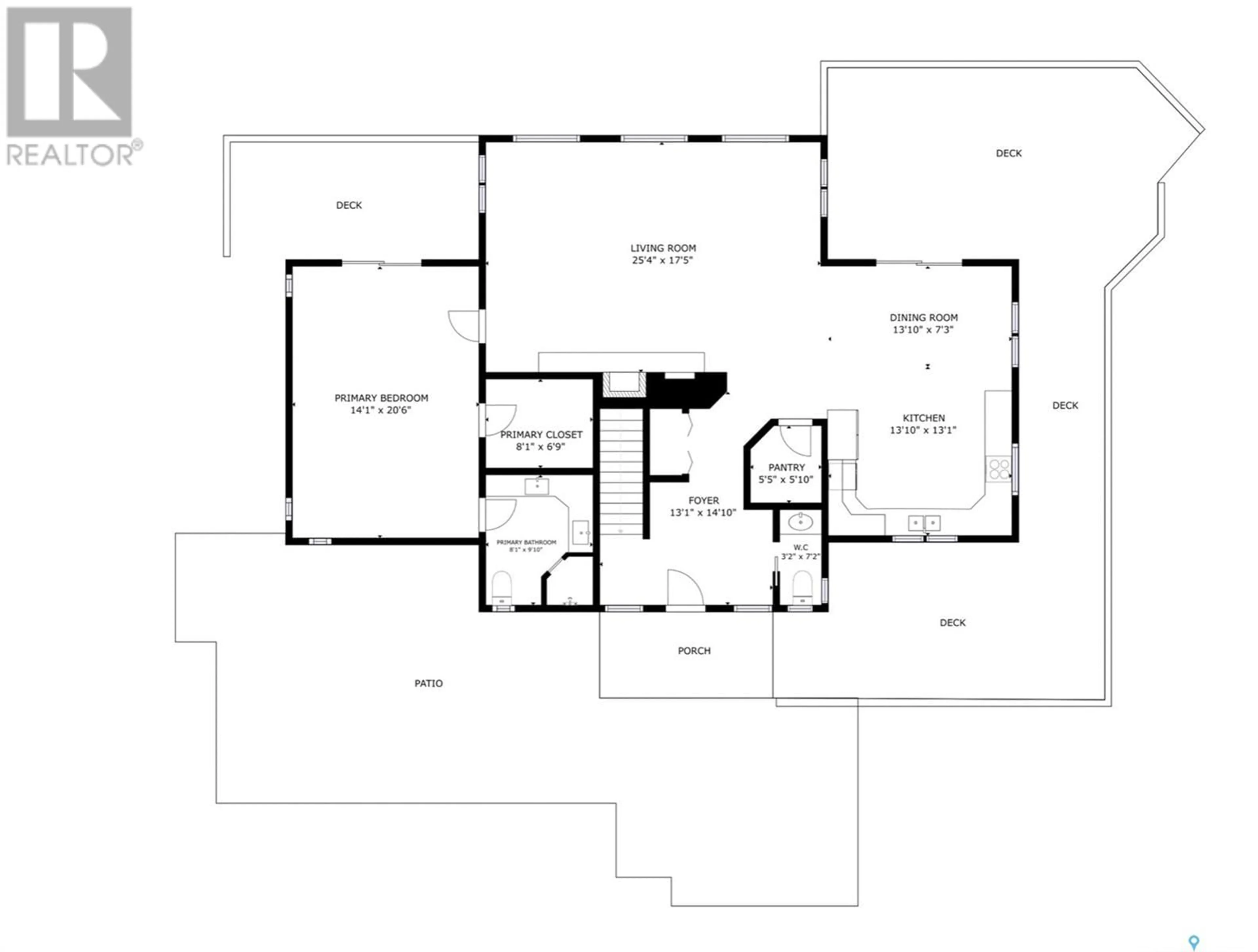 Floor plan for Blk 1 Lots 11&12 Point DRIVE, Wakaw Saskatchewan S0K4P0