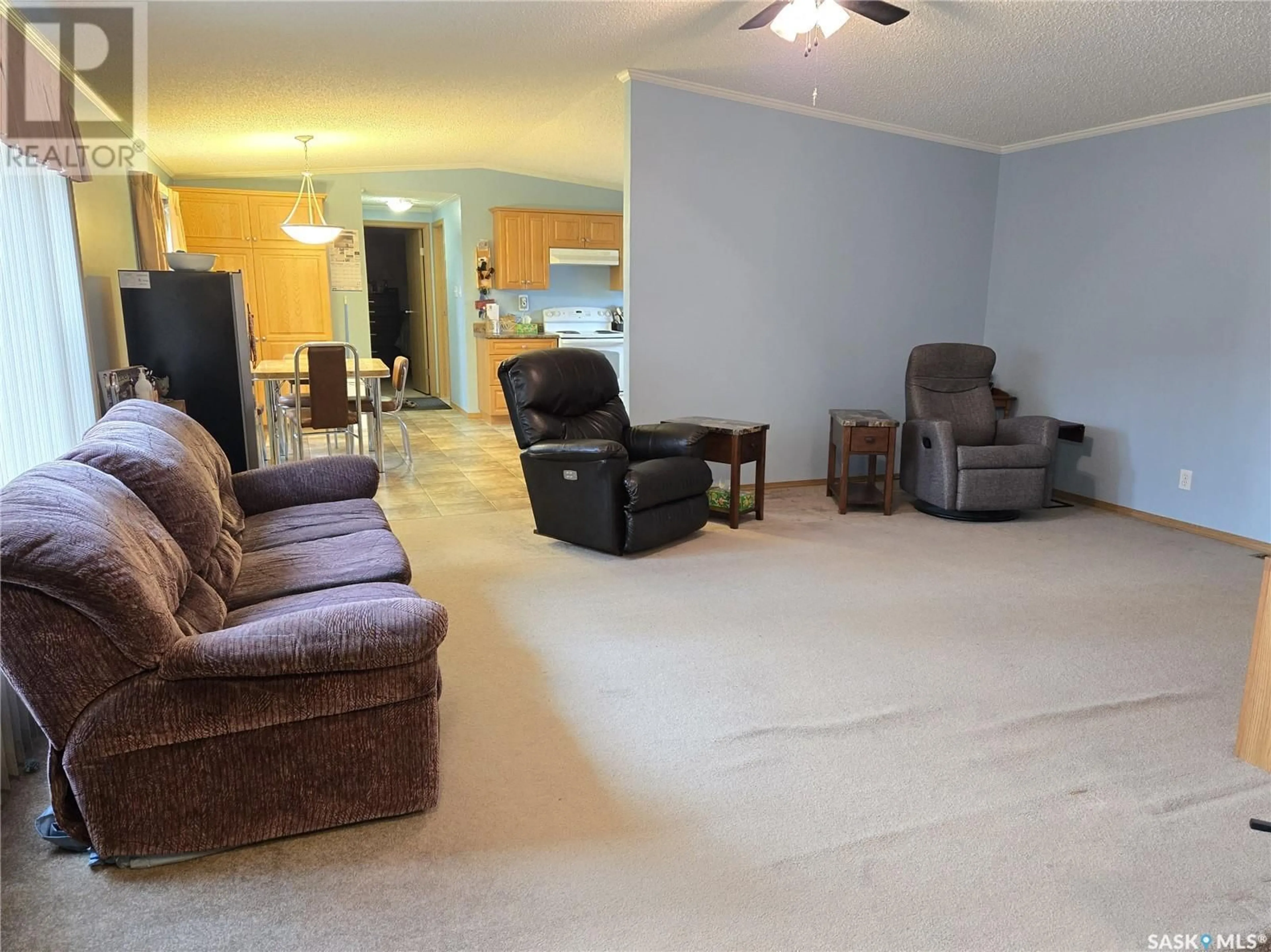 Living room with furniture, unknown for 112 2ND AVENUE, Macrorie Saskatchewan S0L2E0
