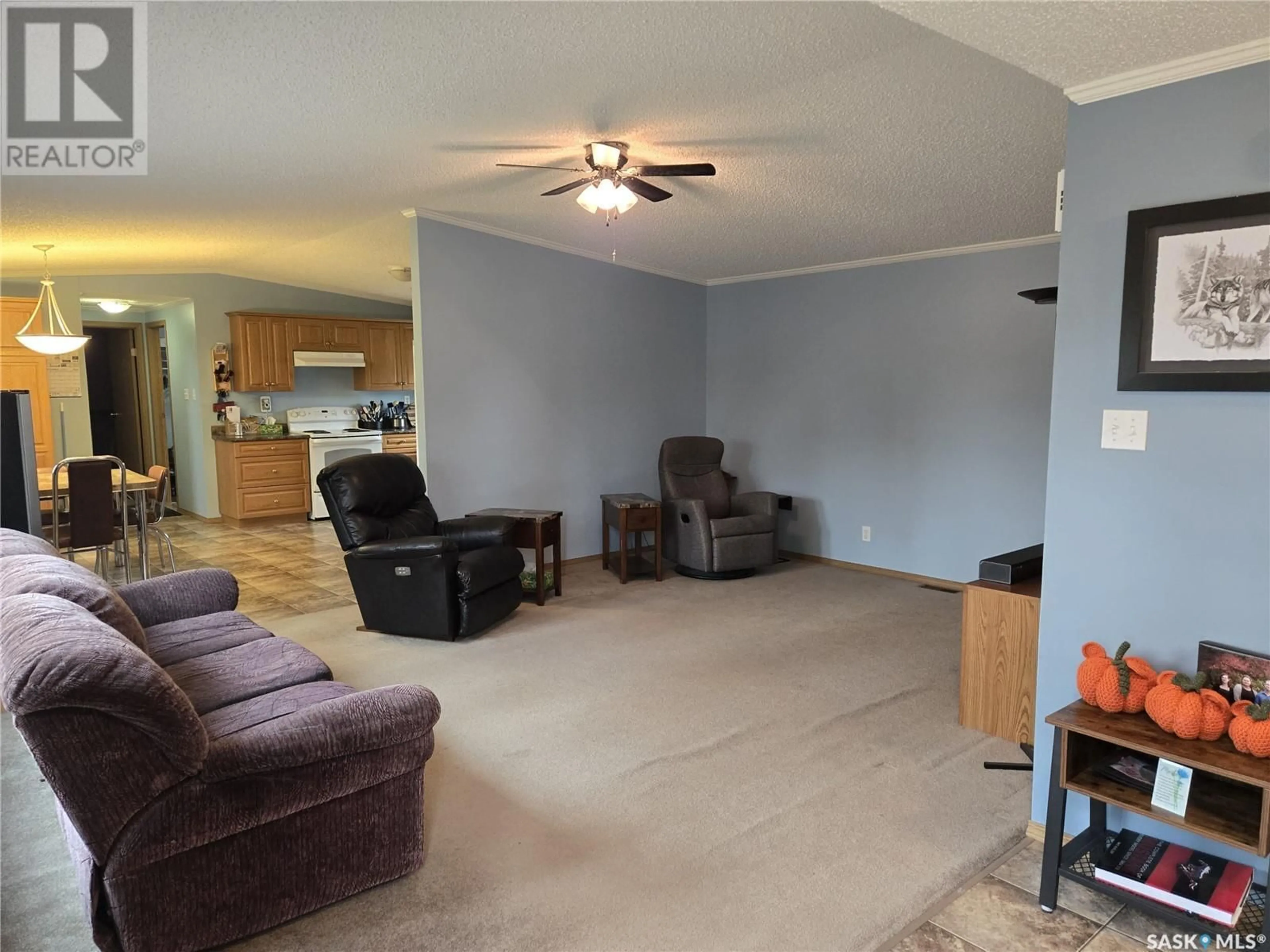 Living room with furniture, unknown for 112 2ND AVENUE, Macrorie Saskatchewan S0L2E0