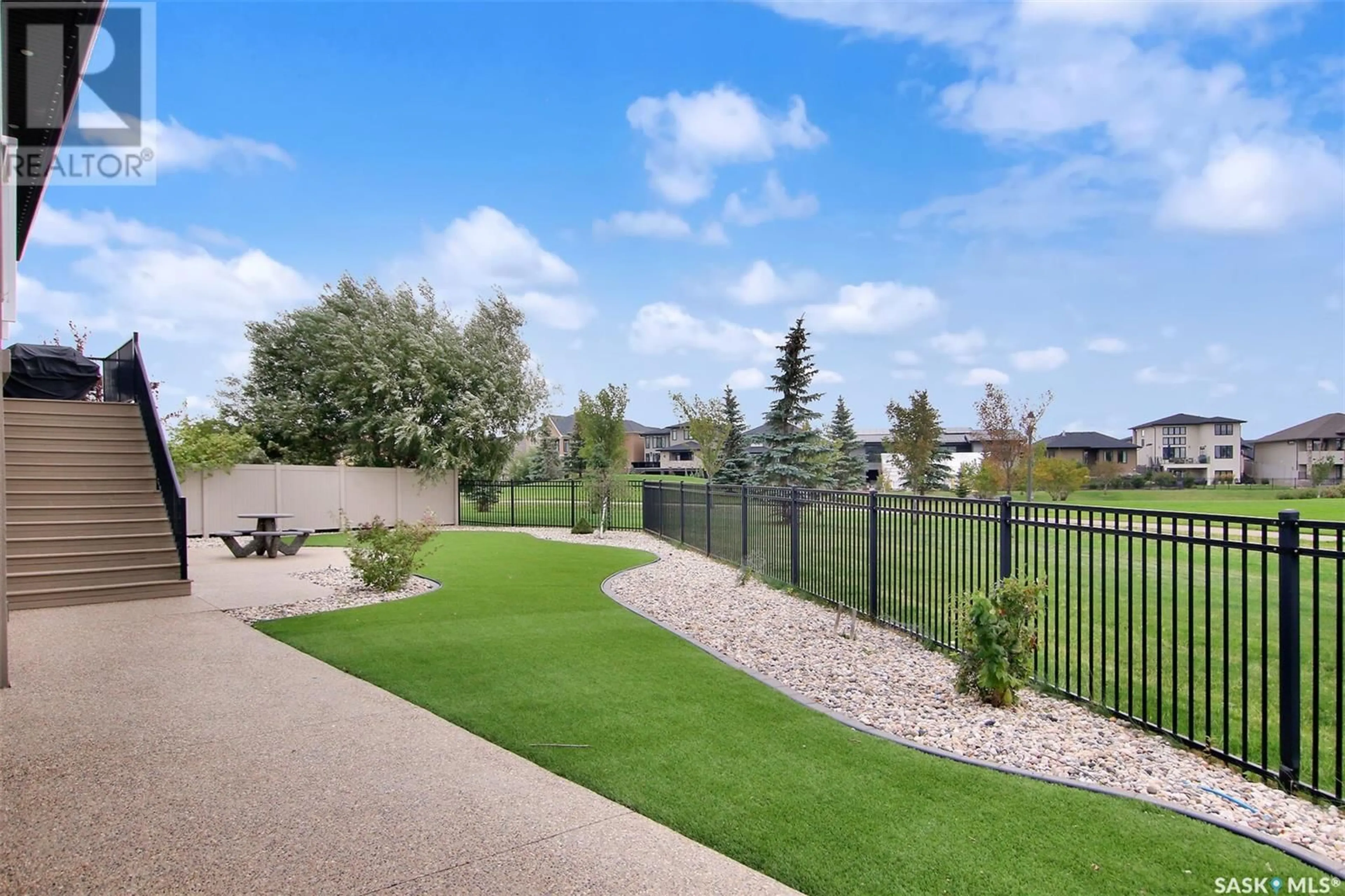 Patio, the fenced backyard for 4224 Green Rose CRESCENT E, Regina Saskatchewan S4V1M6