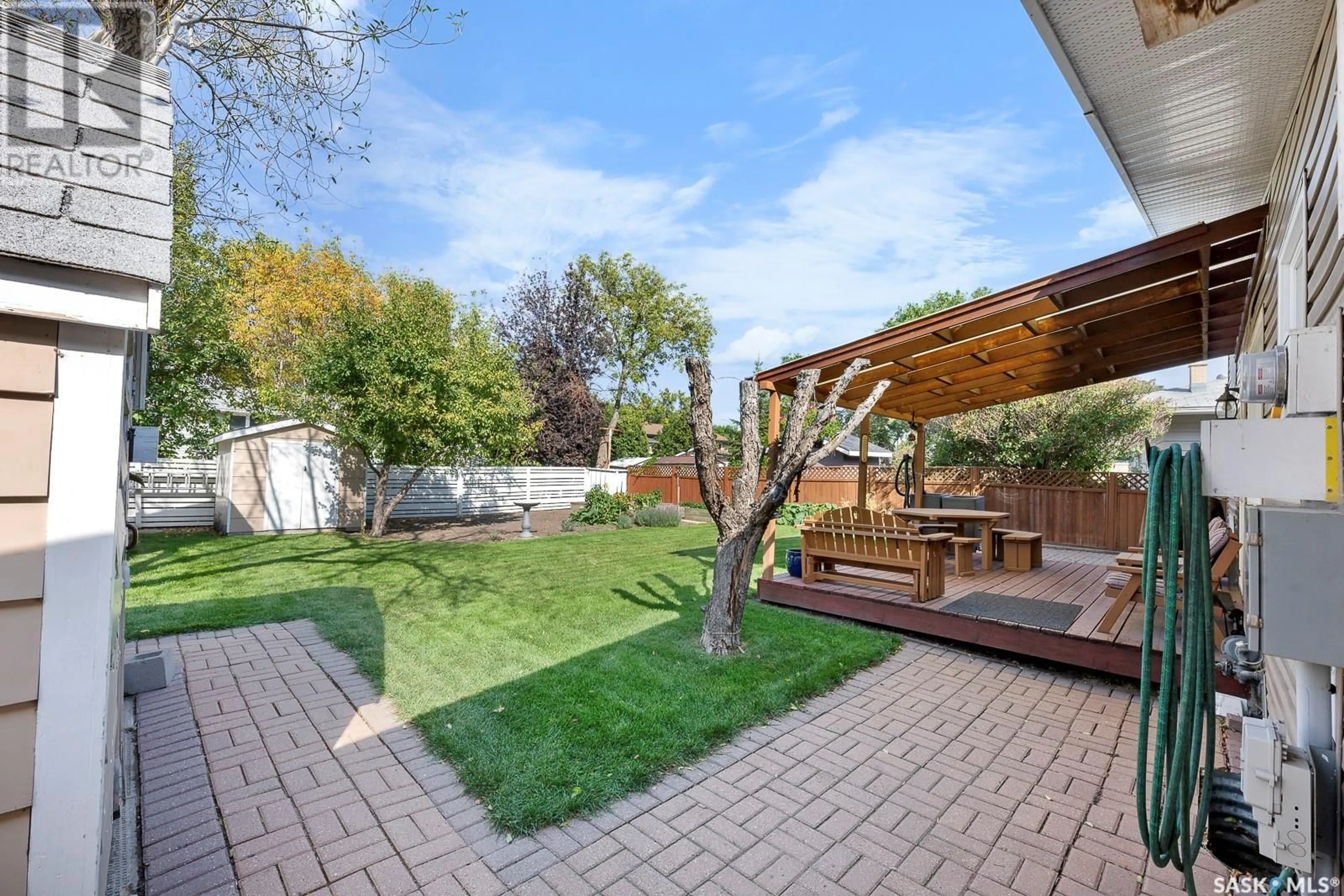 Patio for 166 Upland DRIVE, Regina Saskatchewan S4R0C3