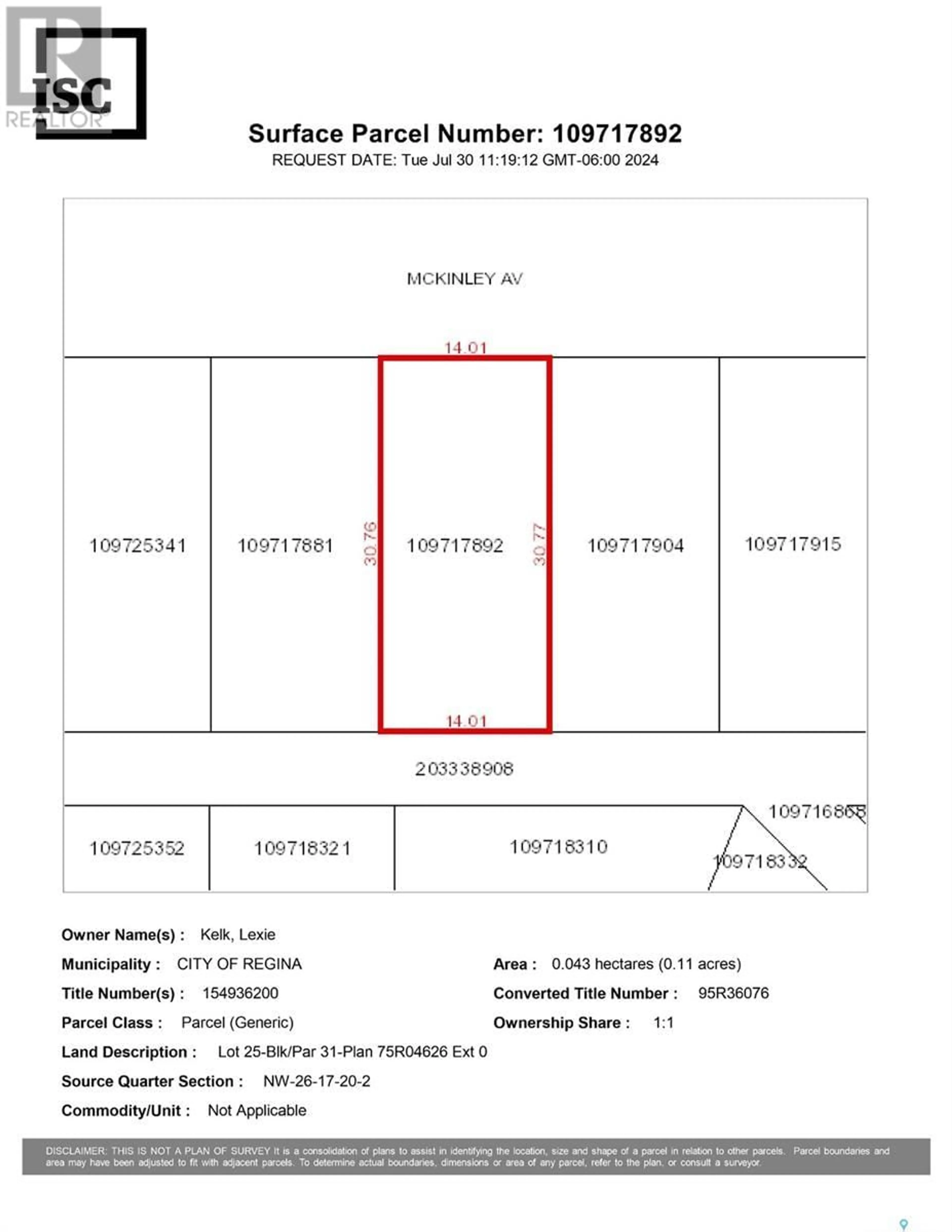 Floor plan for 5633 McKinley AVENUE, Regina Saskatchewan S4T7L3