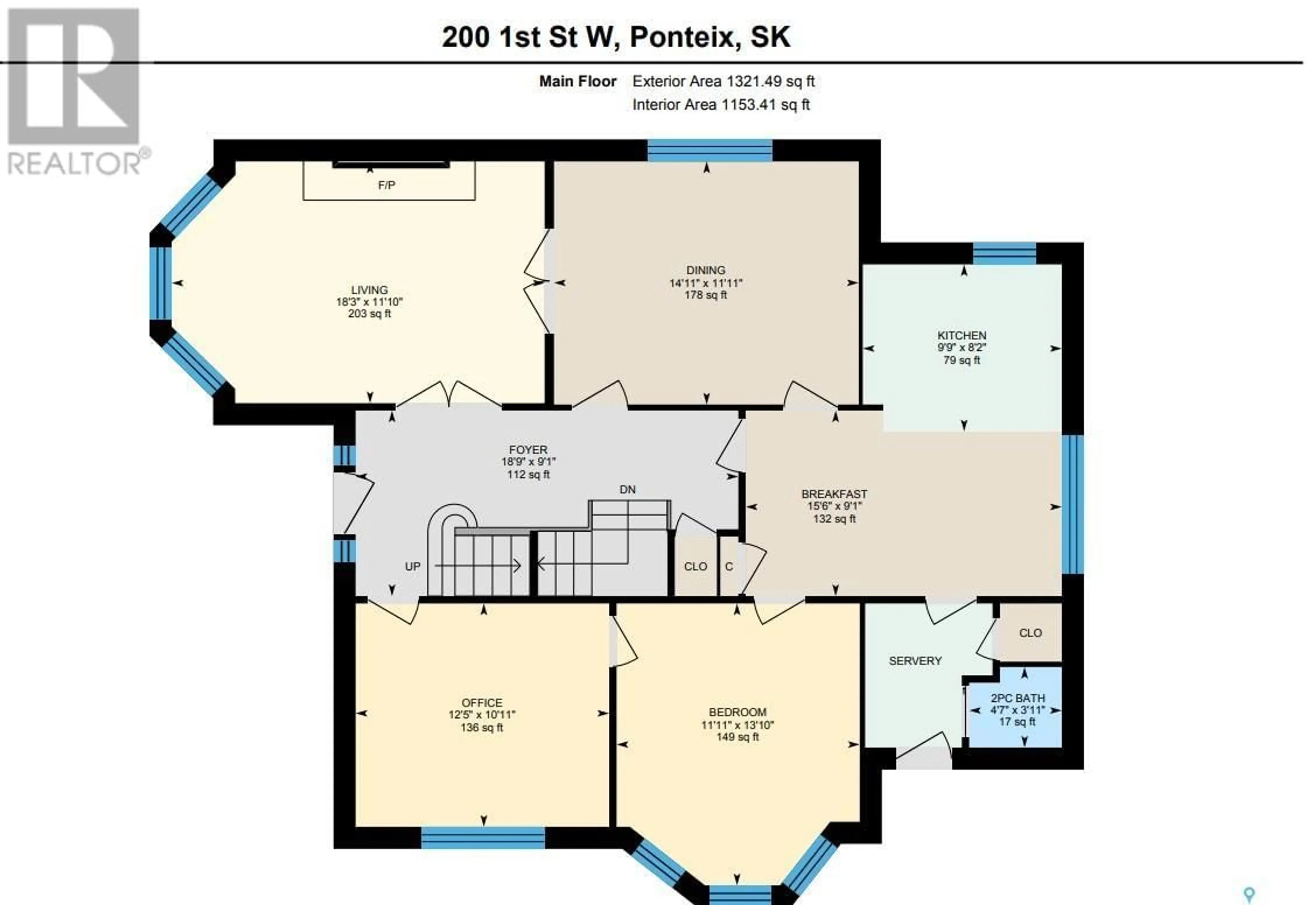 Floor plan for 200 1st STREET W, Ponteix Saskatchewan S0N1Z0