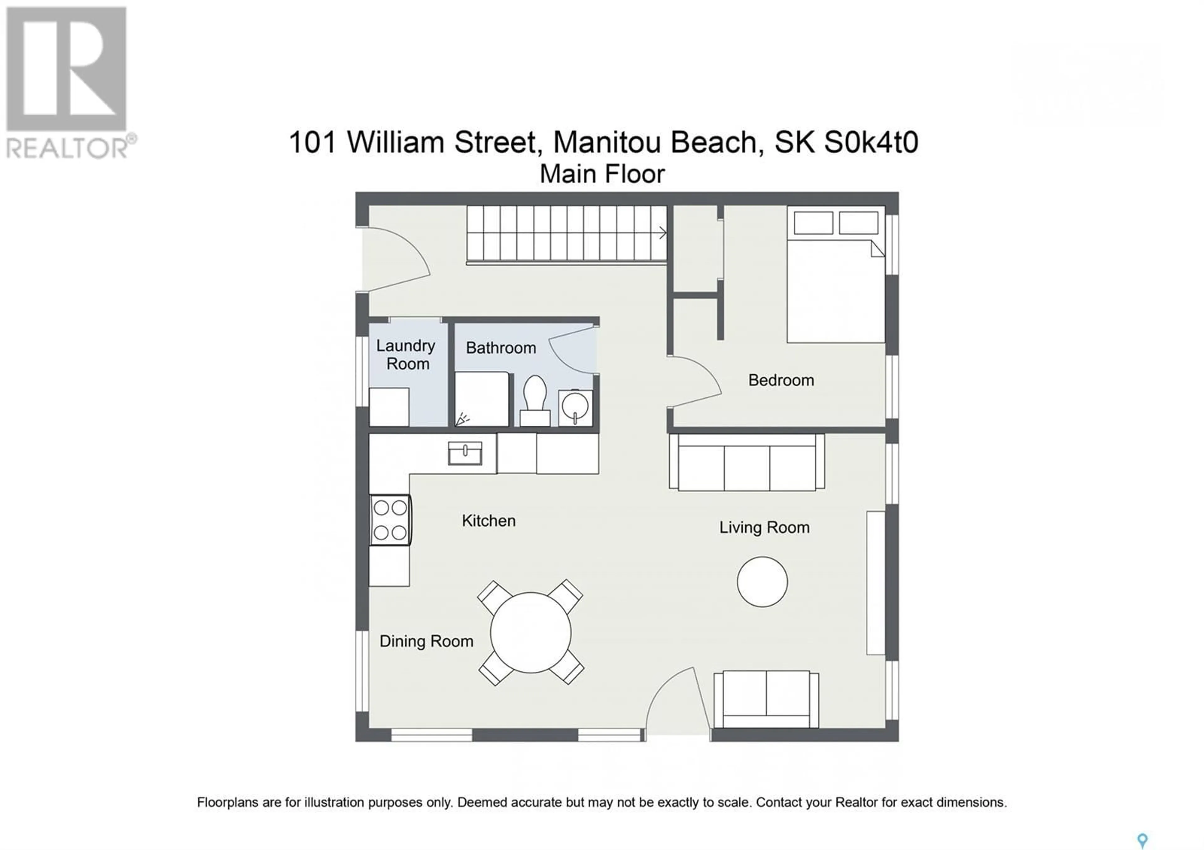 Floor plan for 101 WILLIAM STREET, Manitou Beach Saskatchewan S0K4T1