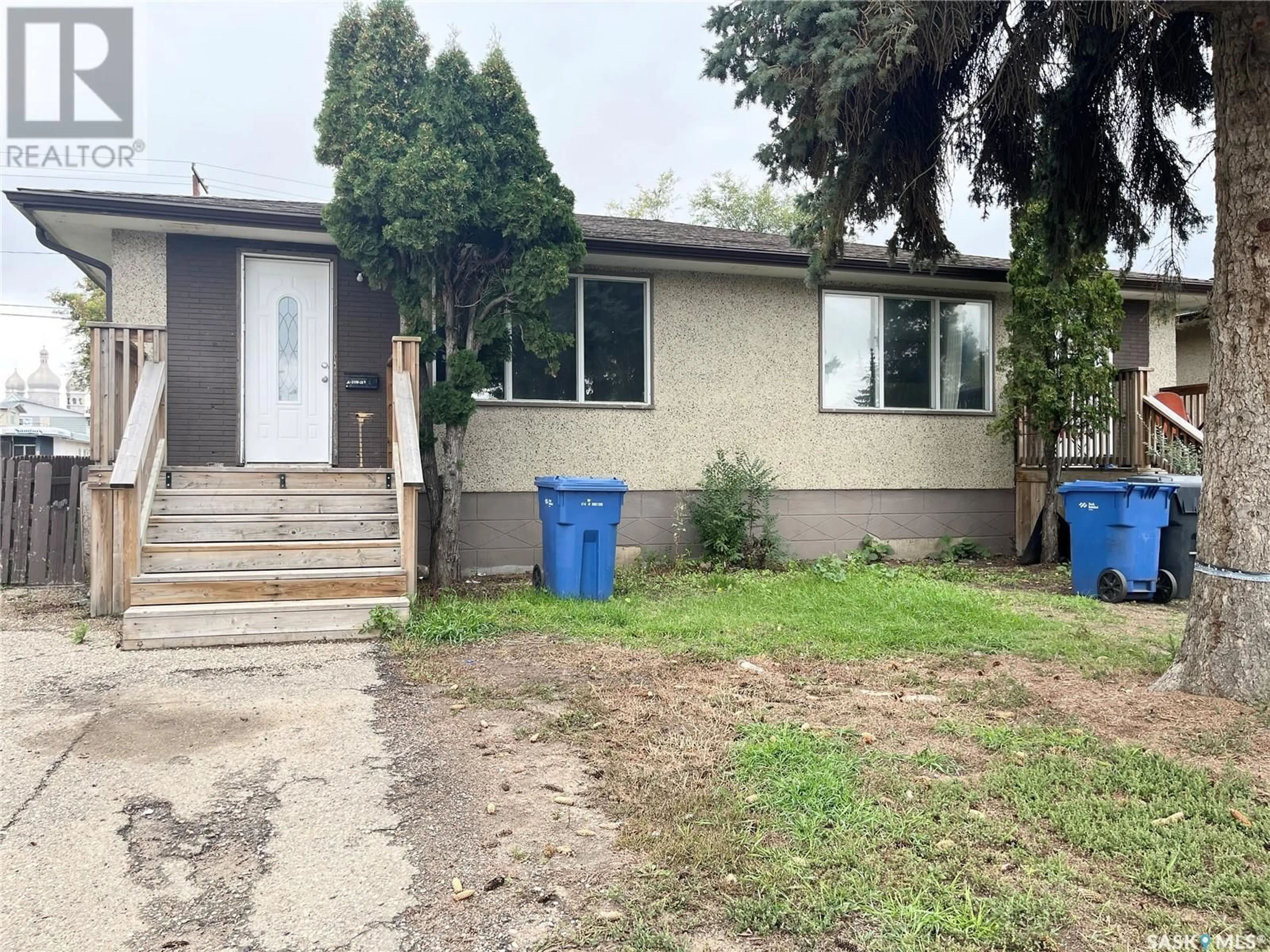 Frontside or backside of a home for A and B 1001 110th STREET, North Battleford Saskatchewan S9A2H3