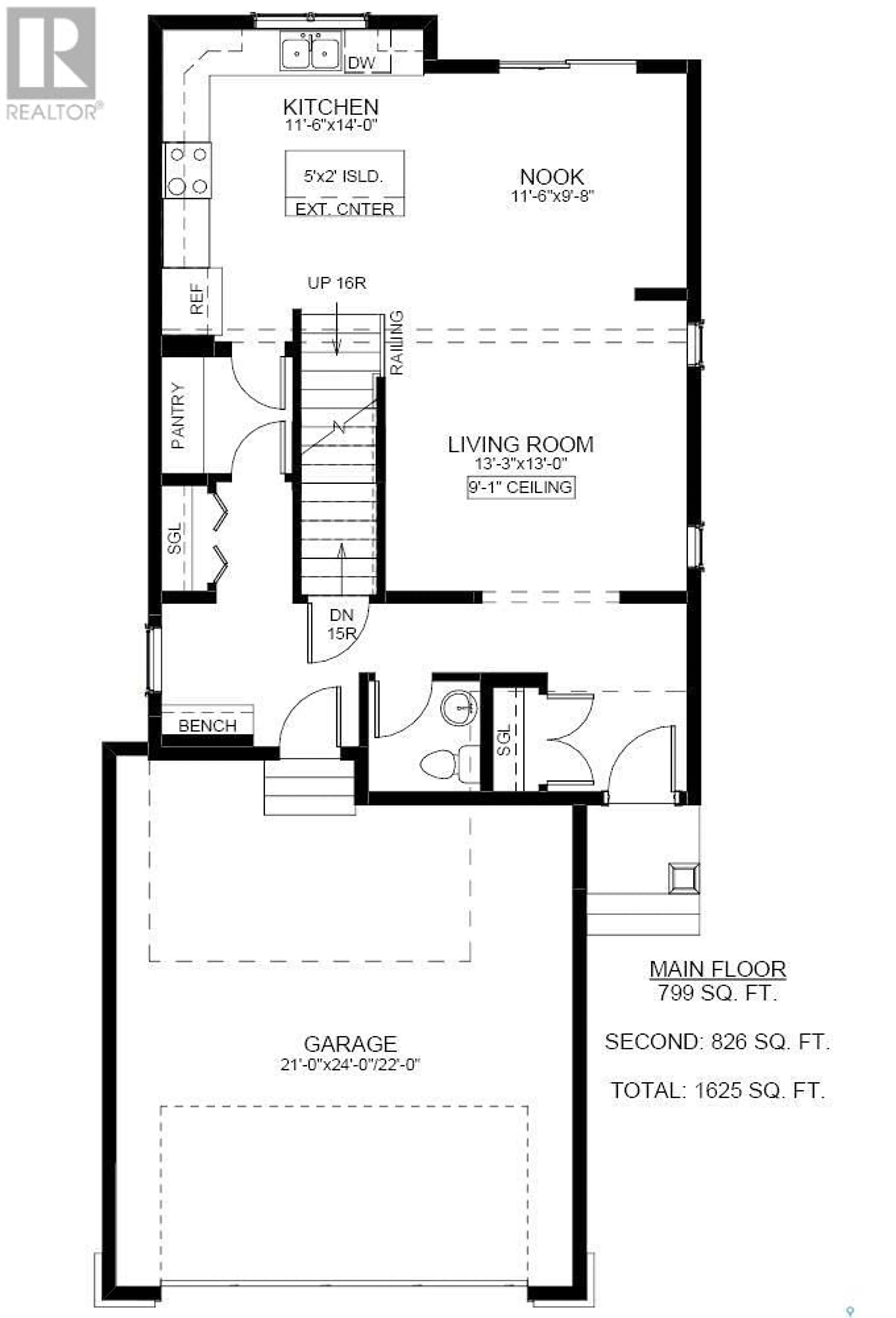 Floor plan for 223 Skopik CRESCENT, Saskatoon Saskatchewan S7V0V7