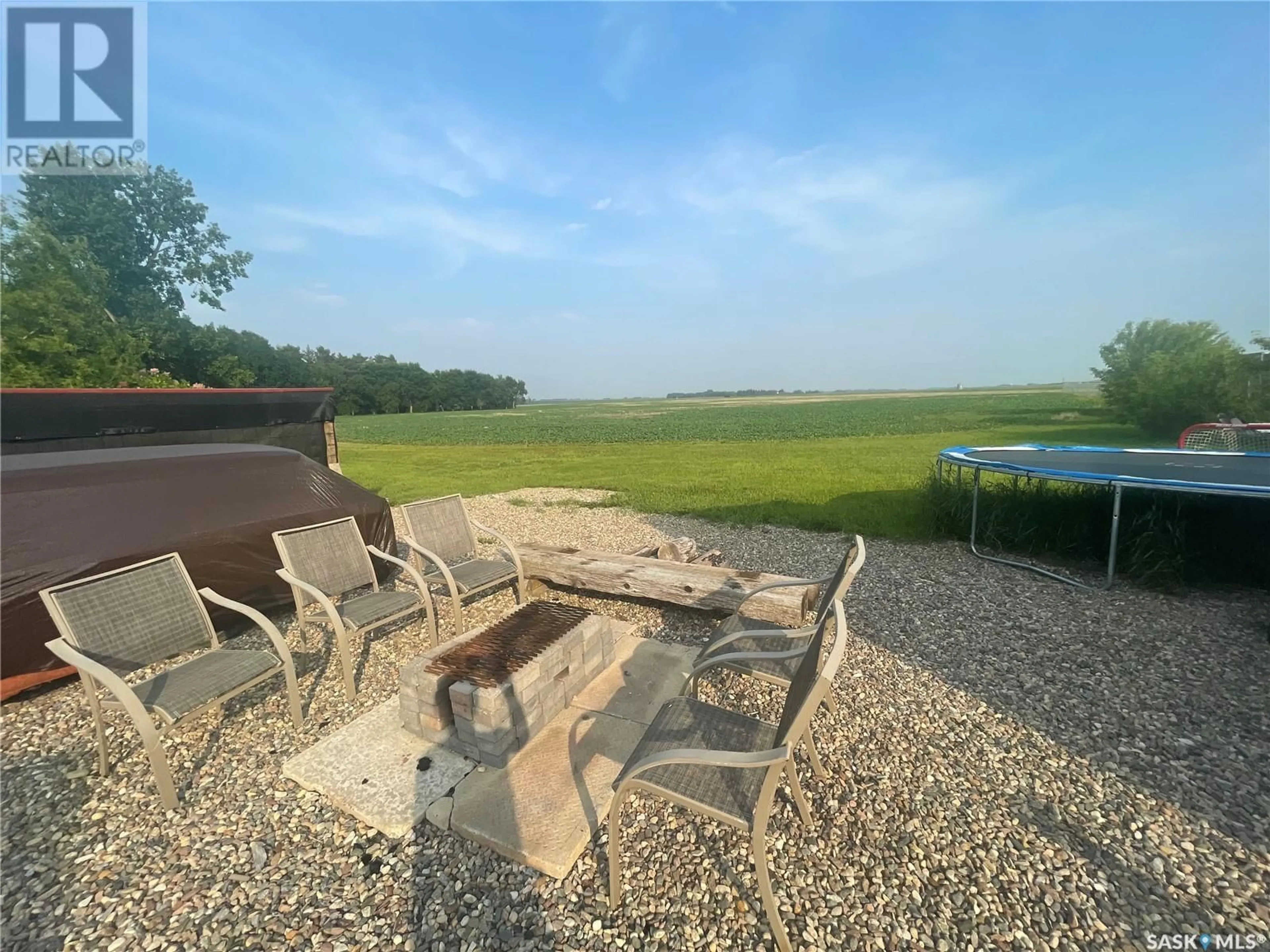 Patio, the fenced backyard for 180 2nd STREET, Meota Saskatchewan S0M1X0