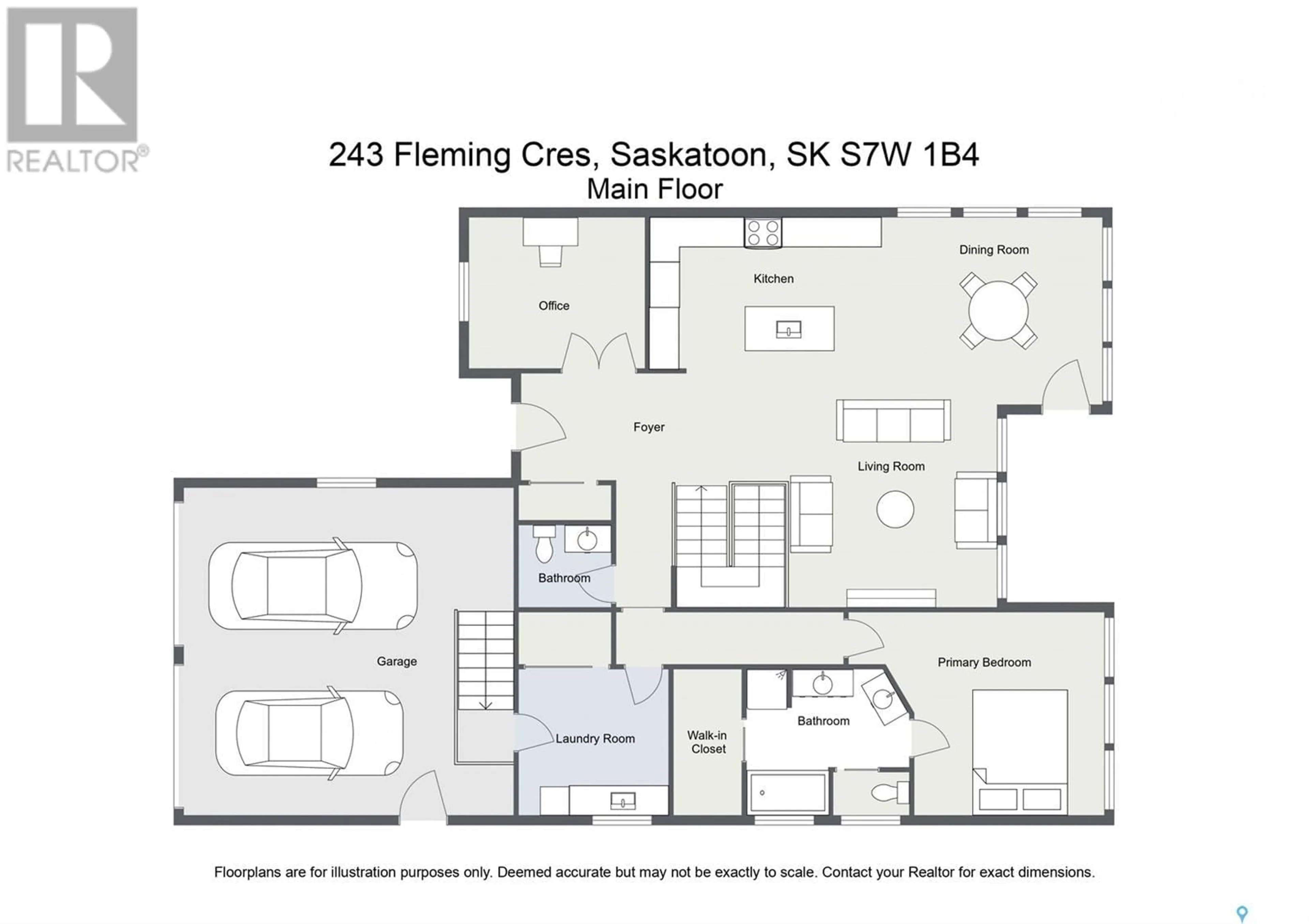 Floor plan for 243 Fleming CRESCENT, Saskatoon Saskatchewan S7W0E6