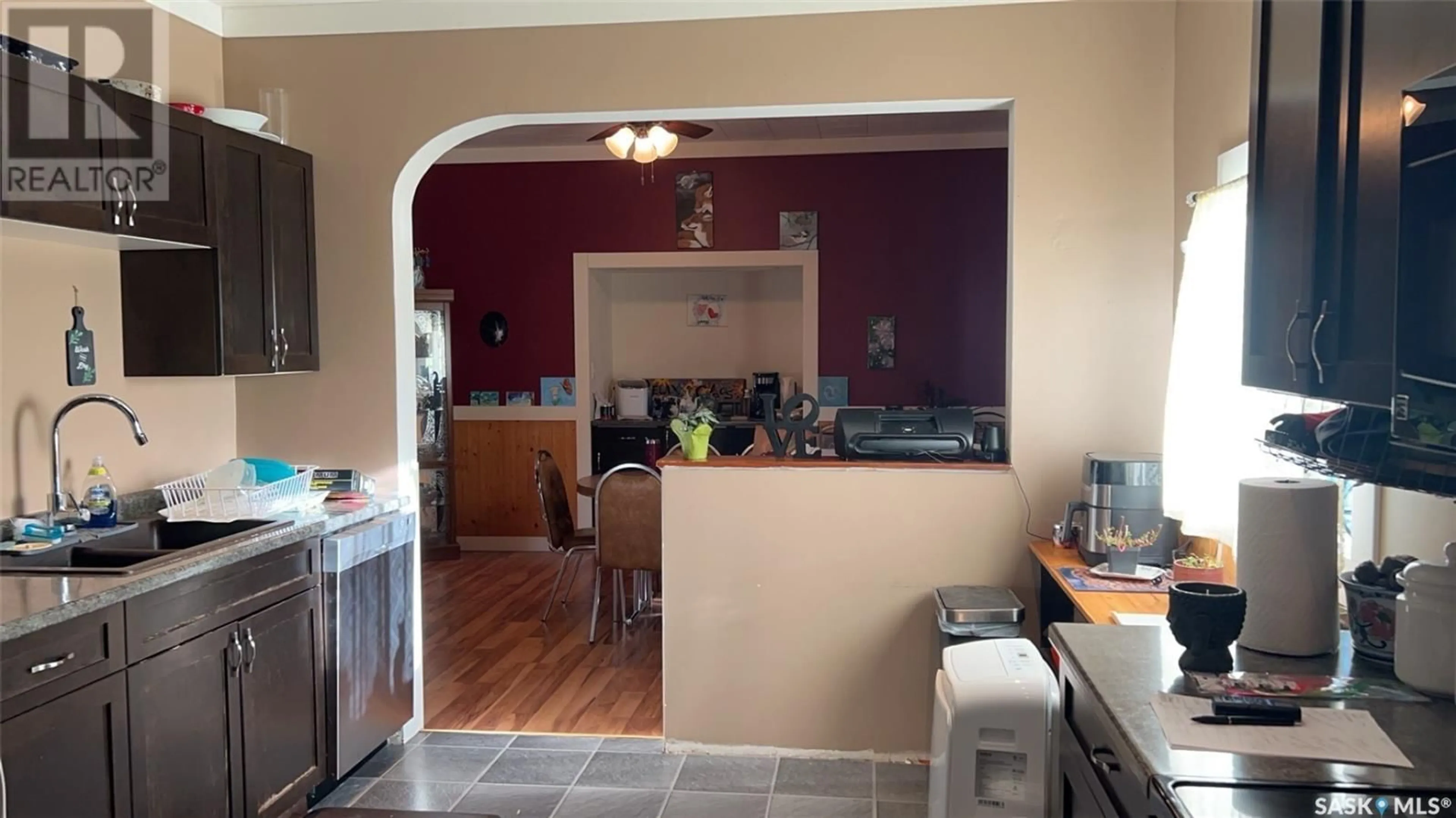 Kitchen, wood floors, cottage for 329 1st AVENUE SE, Sturgis Saskatchewan S0A4A0