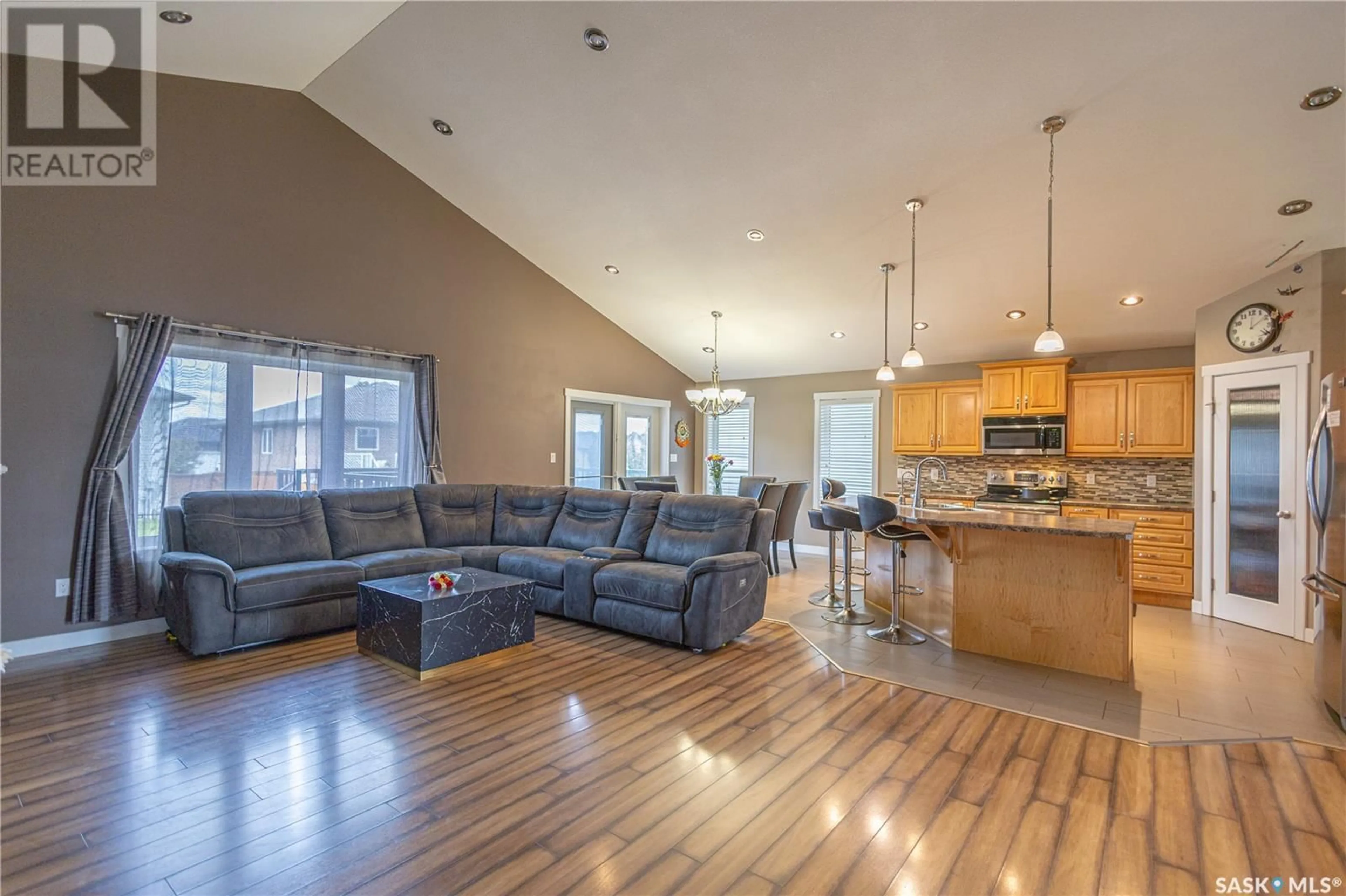 Living room, wood floors for 15 Hadley ROAD, Prince Albert Saskatchewan S6X0A5