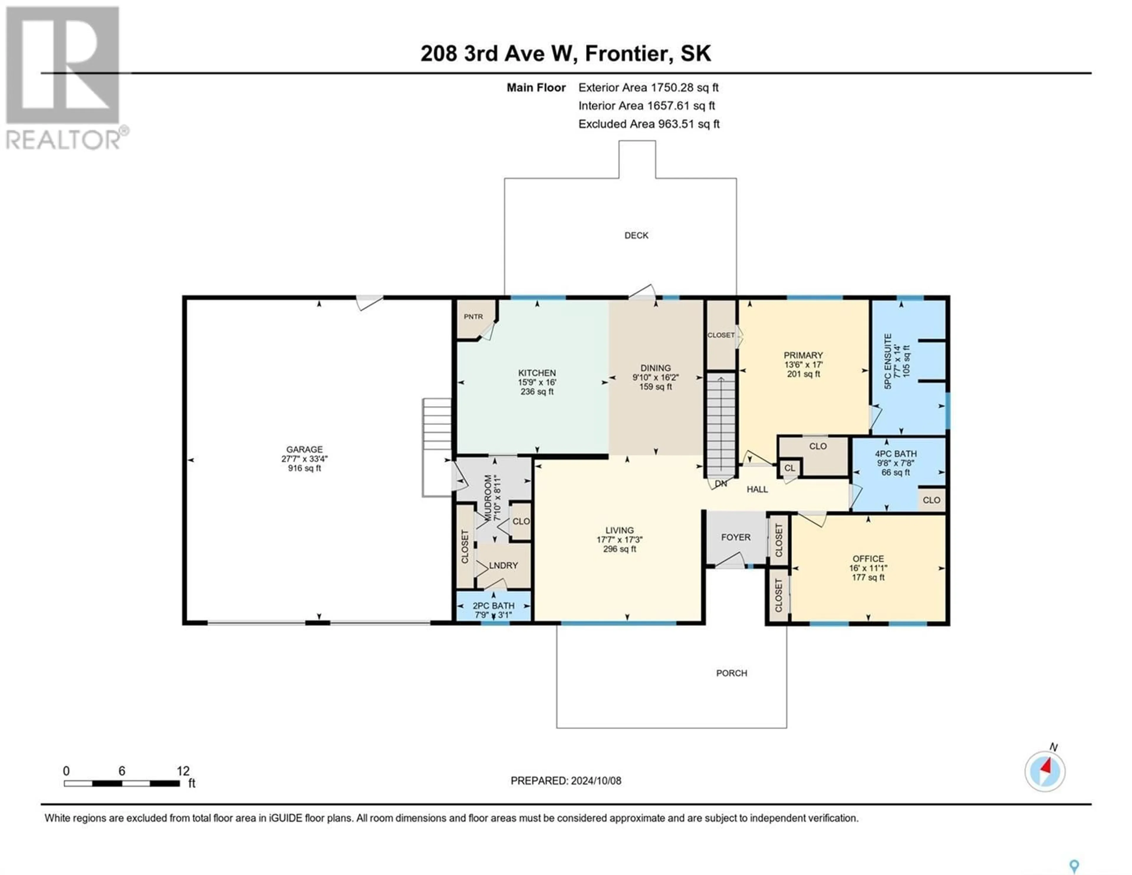 Floor plan for 208 2nd STREET E, Frontier Saskatchewan S0N0W0