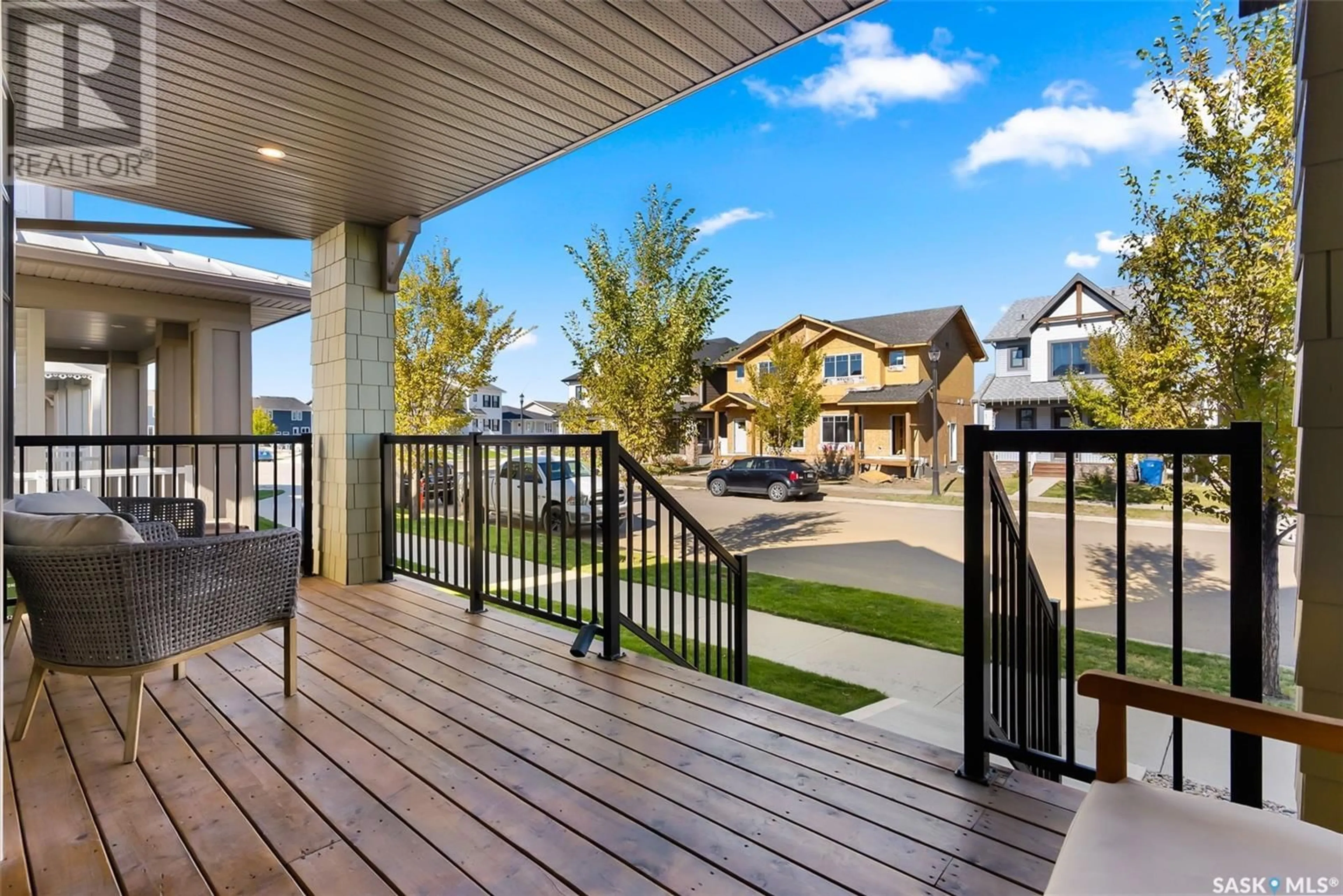 Patio, the fenced backyard for 5113 Buckingham DRIVE E, Regina Saskatchewan S4V3S3