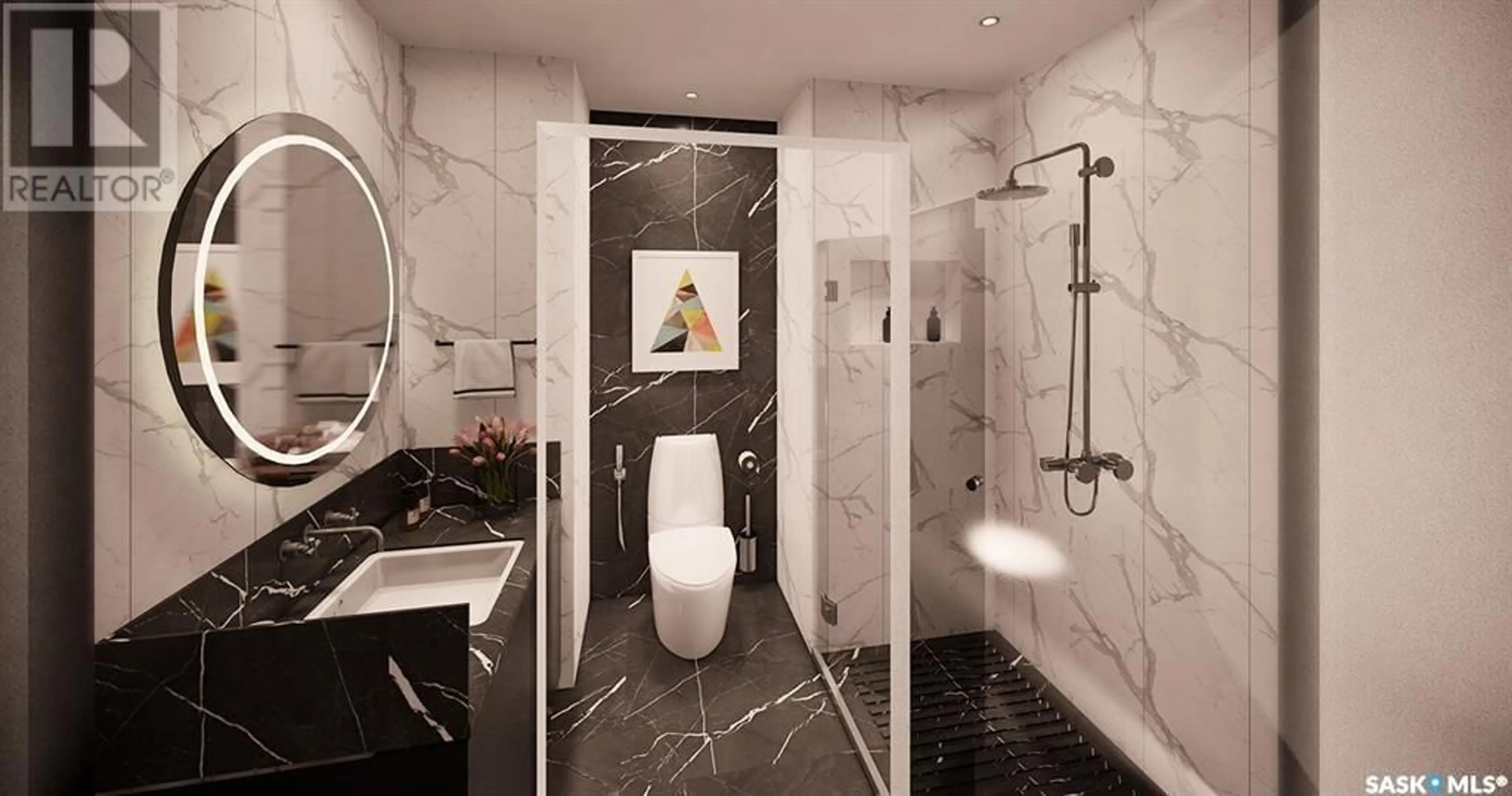 Contemporary bathroom, ceramic/tile floor for V3 PRAIRIE DAWN DRIVE, Dundurn Saskatchewan S0K1K0