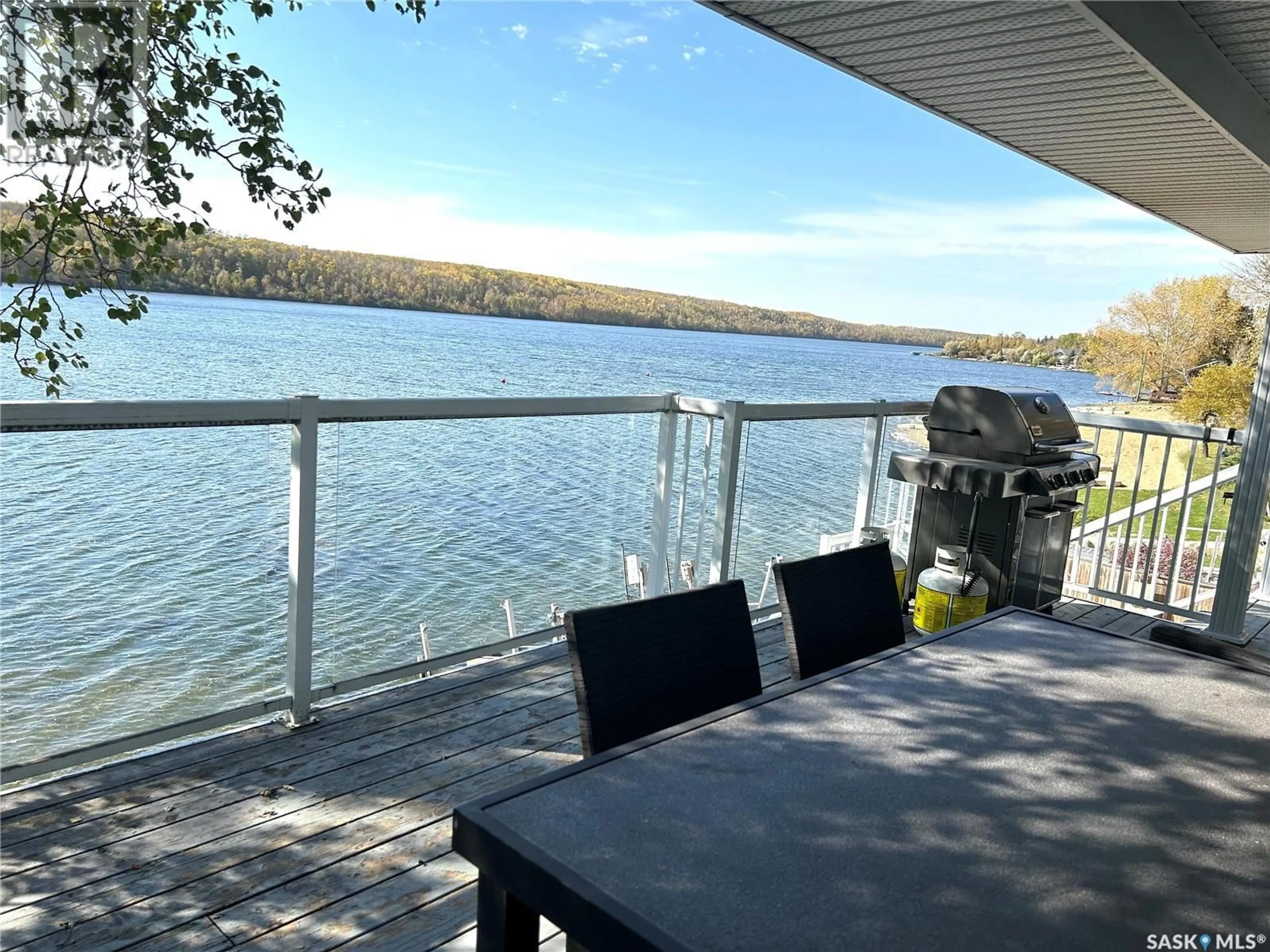 Patio, water/lake/river/ocean view for 2 LAKESIDE DRIVE, Kipabiskau Regional Park Saskatchewan S0E1T0