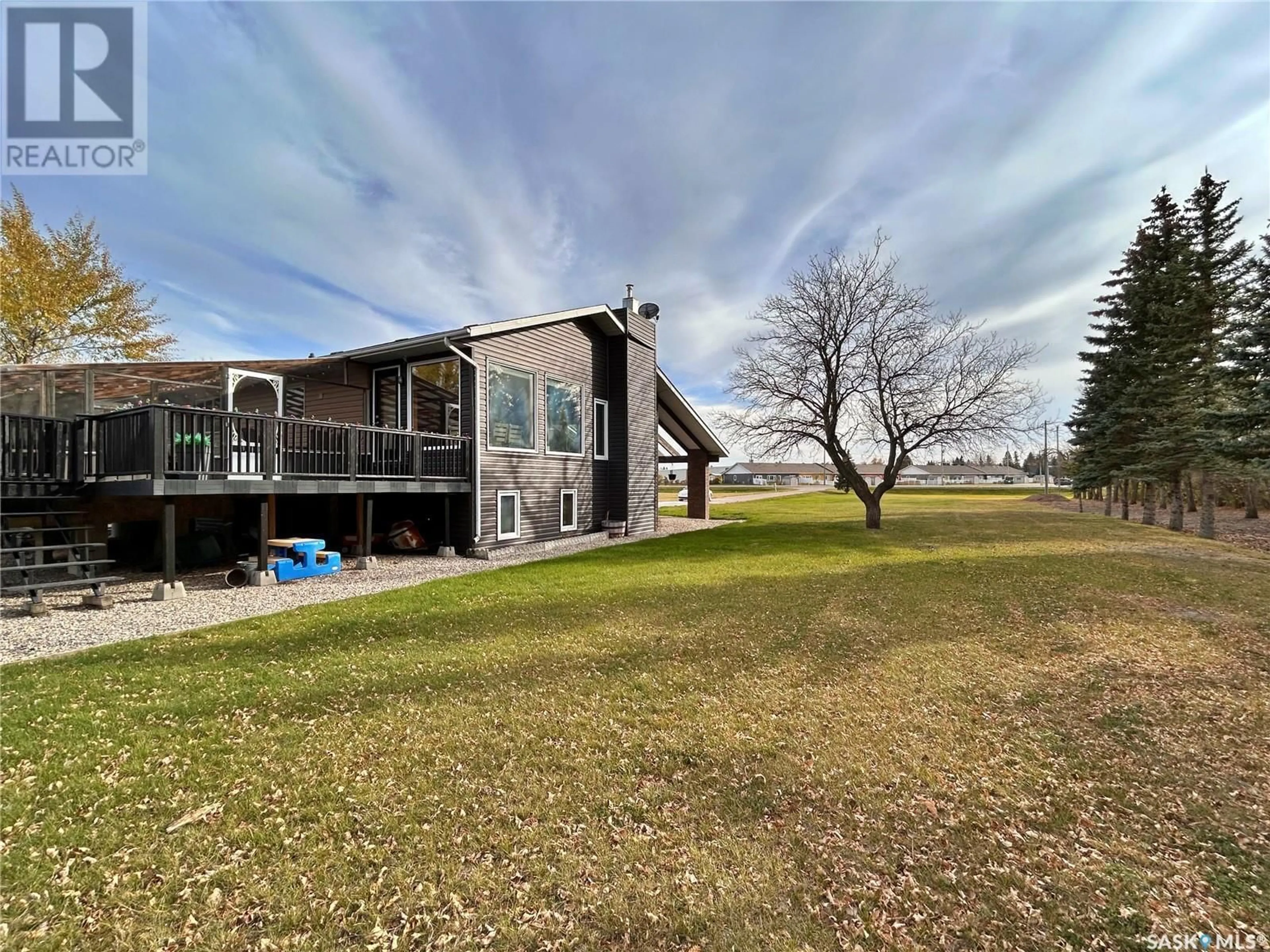 A pic from exterior of the house or condo, the fenced backyard for RIESS ACREAGE, Rocanville Rm No. 151 Saskatchewan S0A3L0