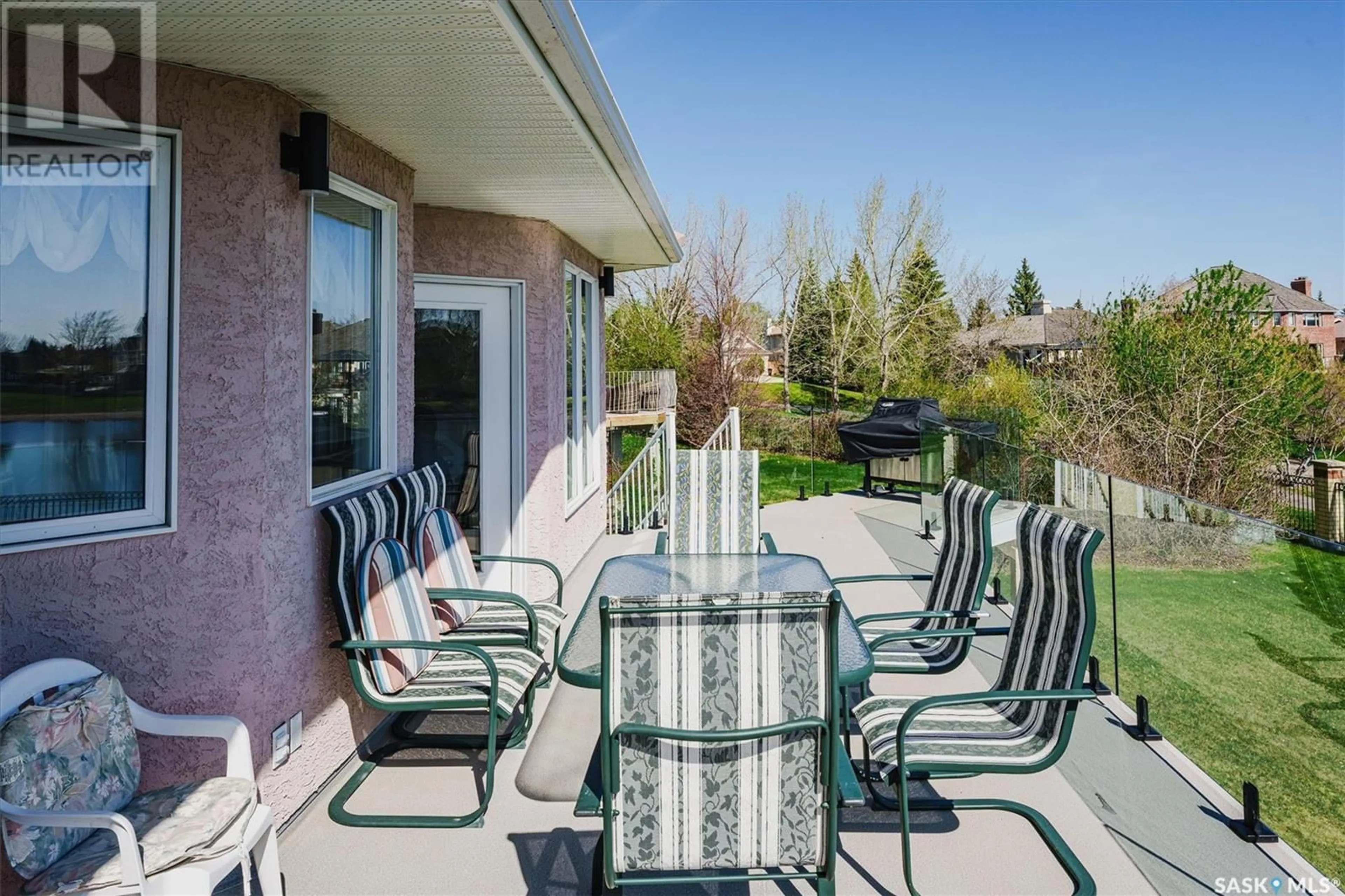 Patio, the fenced backyard for 415 Braeside BAY, Saskatoon Saskatchewan S7V1A3