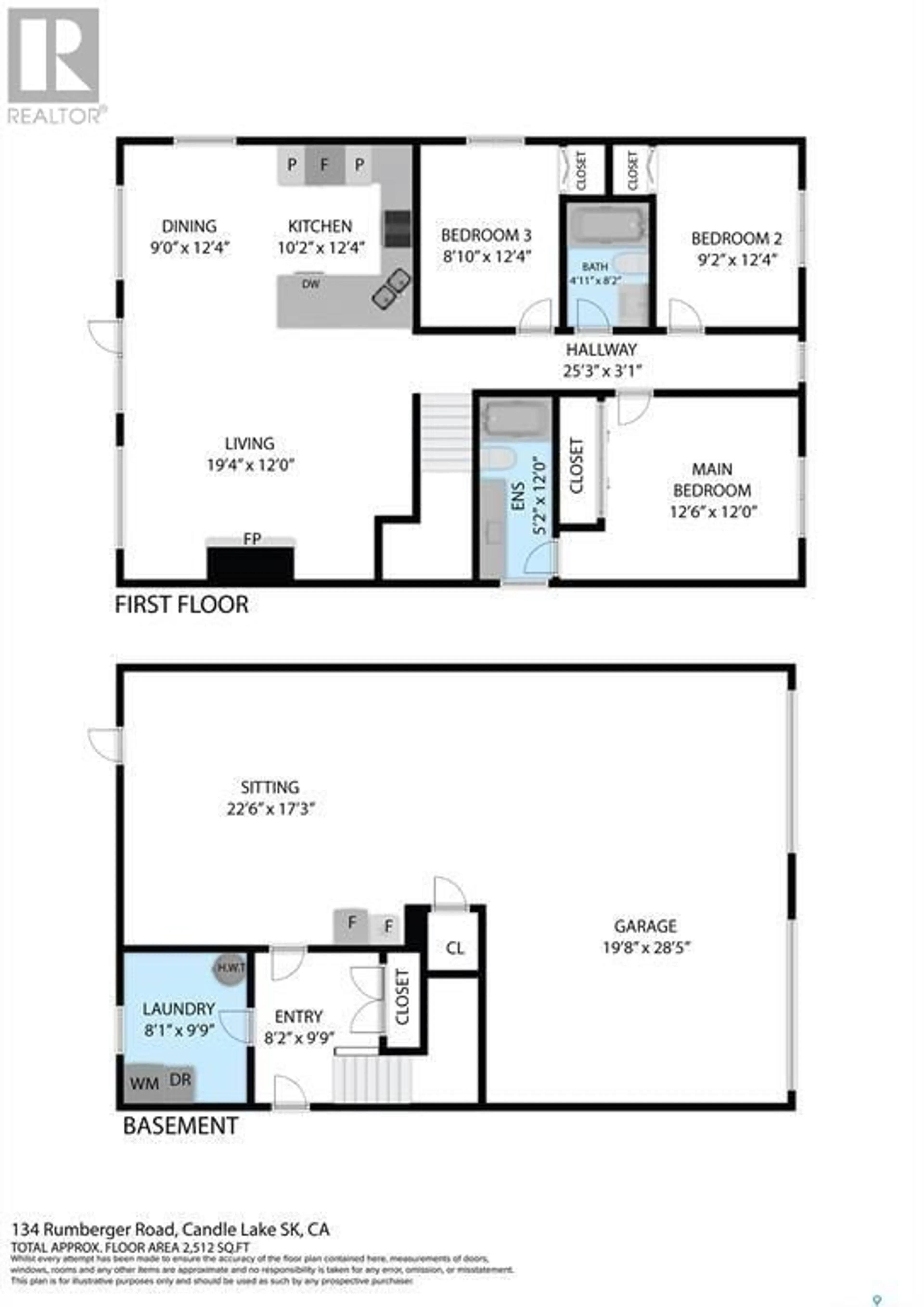 Floor plan for 134 Rumberger ROAD, Candle Lake Saskatchewan S0J3E0