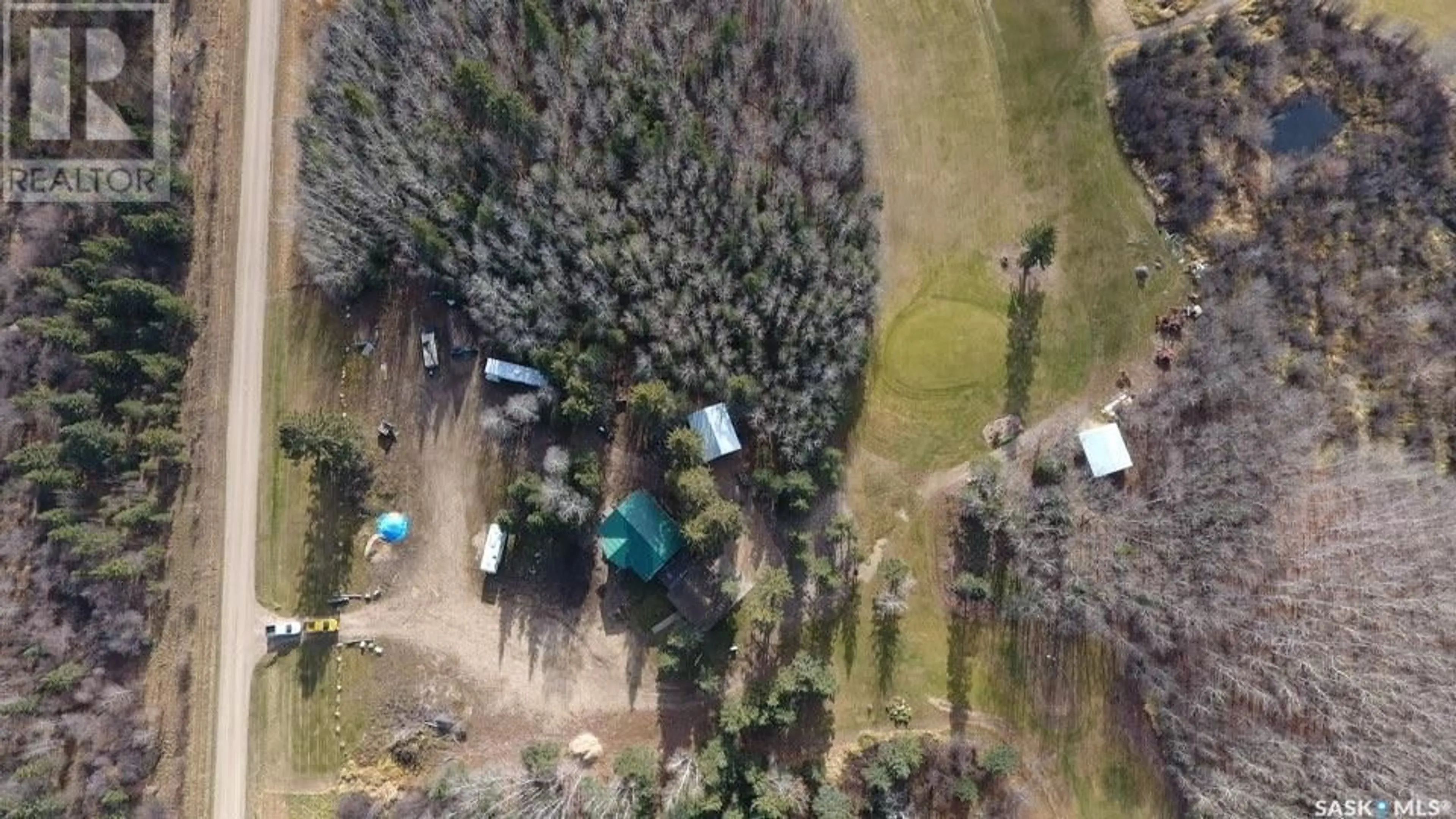 A pic from outside/outdoor area/front of a property/back of a property/a pic from drone, forest/trees view for VALLEY FAIRWAYS GOLF COURSE, Barrier Valley Rm No. 397 Saskatchewan S0E0B0