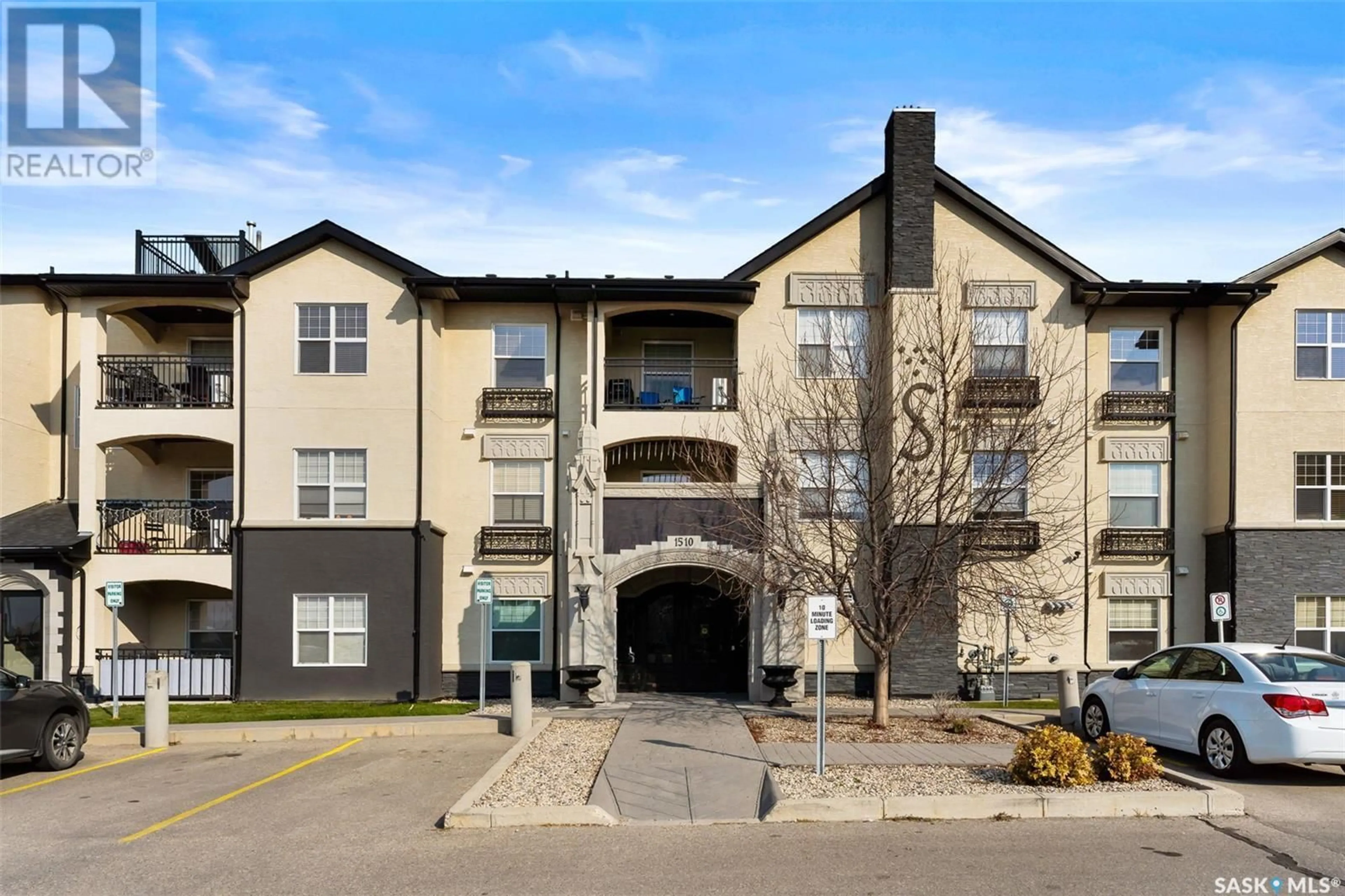 A pic from exterior of the house or condo, the front or back of building for 109 1510 Neville DRIVE, Regina Saskatchewan S4Z0A3