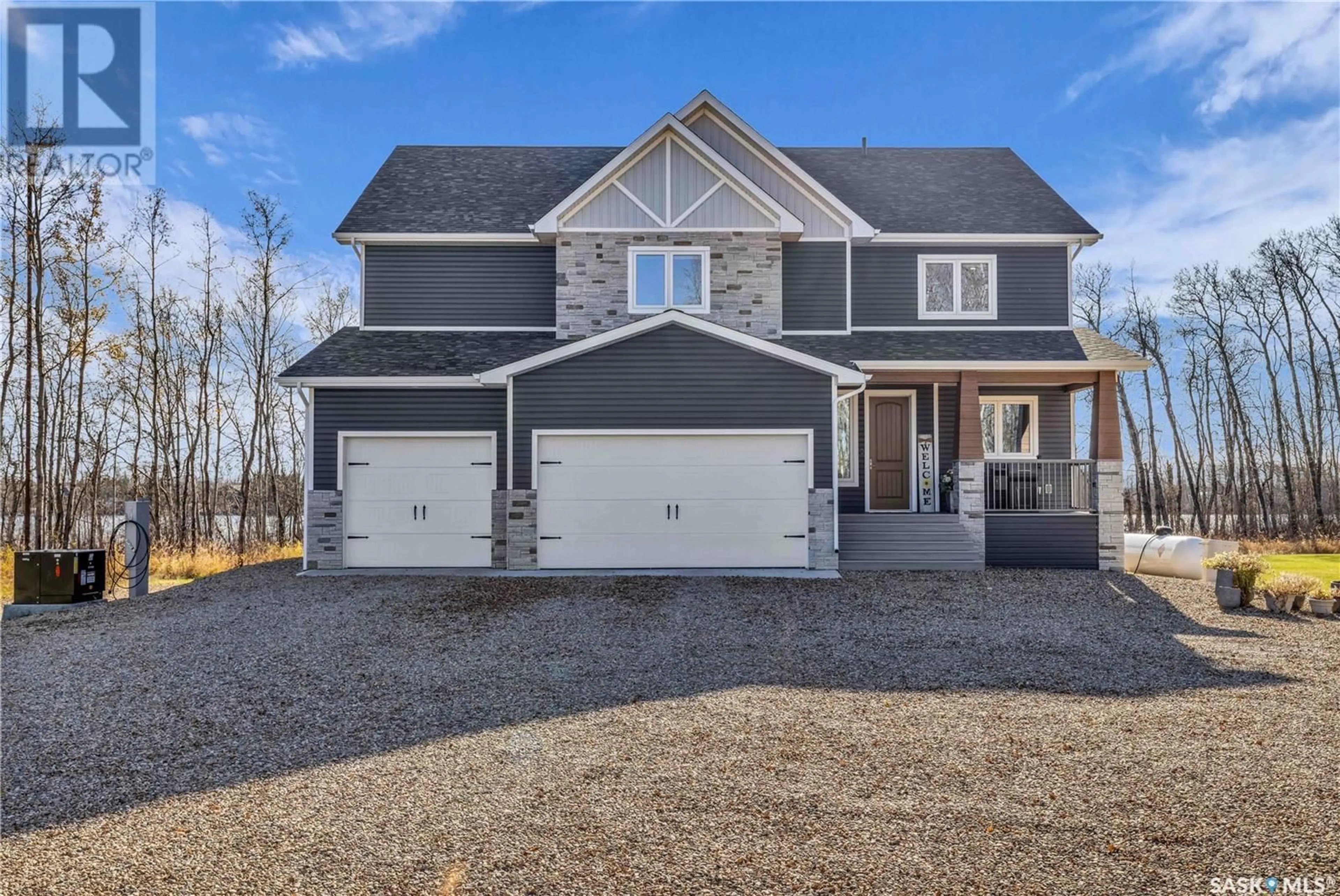 A pic from outside/outdoor area/front of a property/back of a property/a pic from drone, water/lake/river/ocean view for LITTLE LOON ACREAGE, Parkdale Rm No. 498 Saskatchewan S0M0Y0