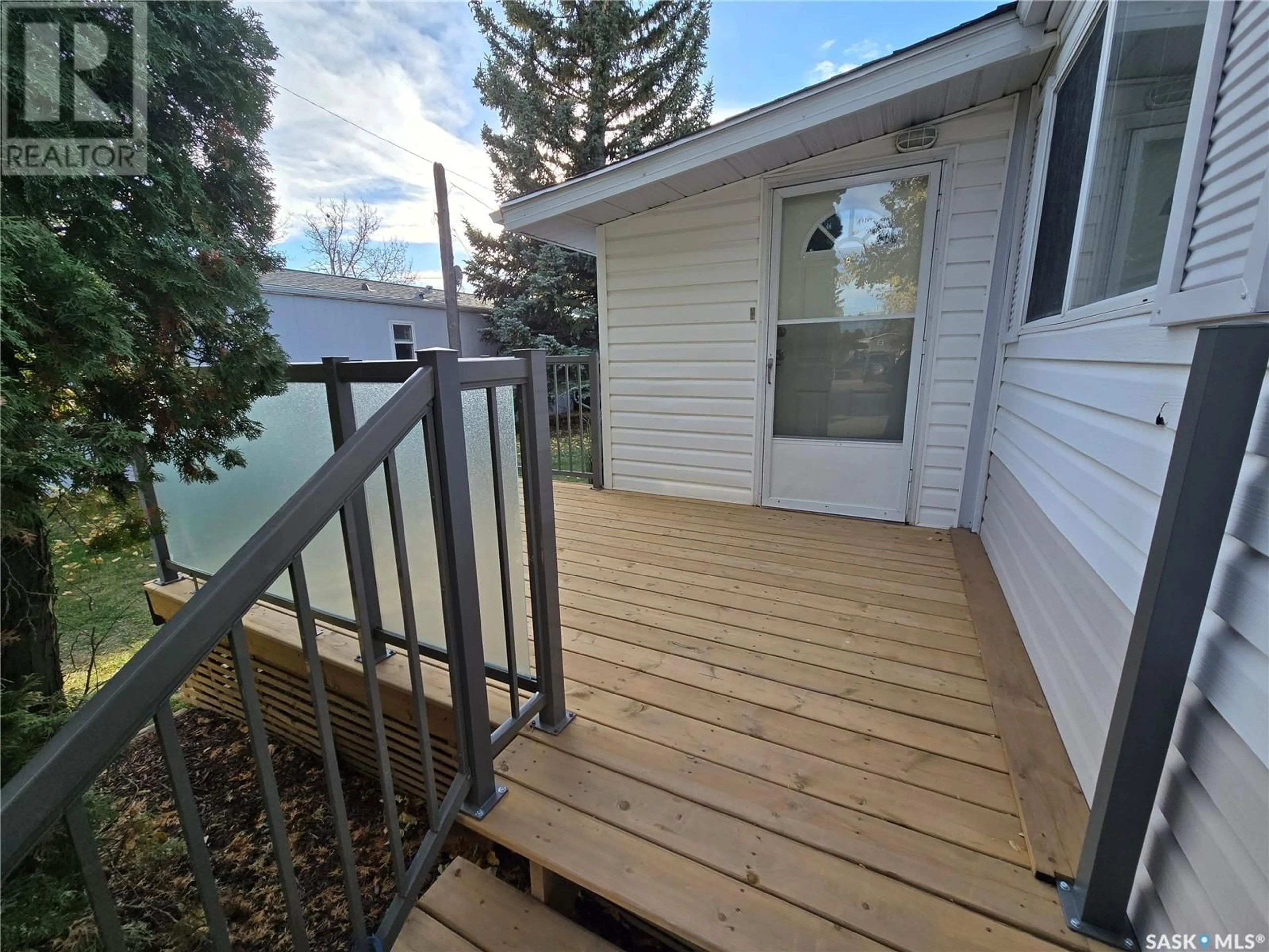 A pic from exterior of the house or condo, the fenced backyard for 338 Hawkes STREET, Balgonie Saskatchewan S0G0E0