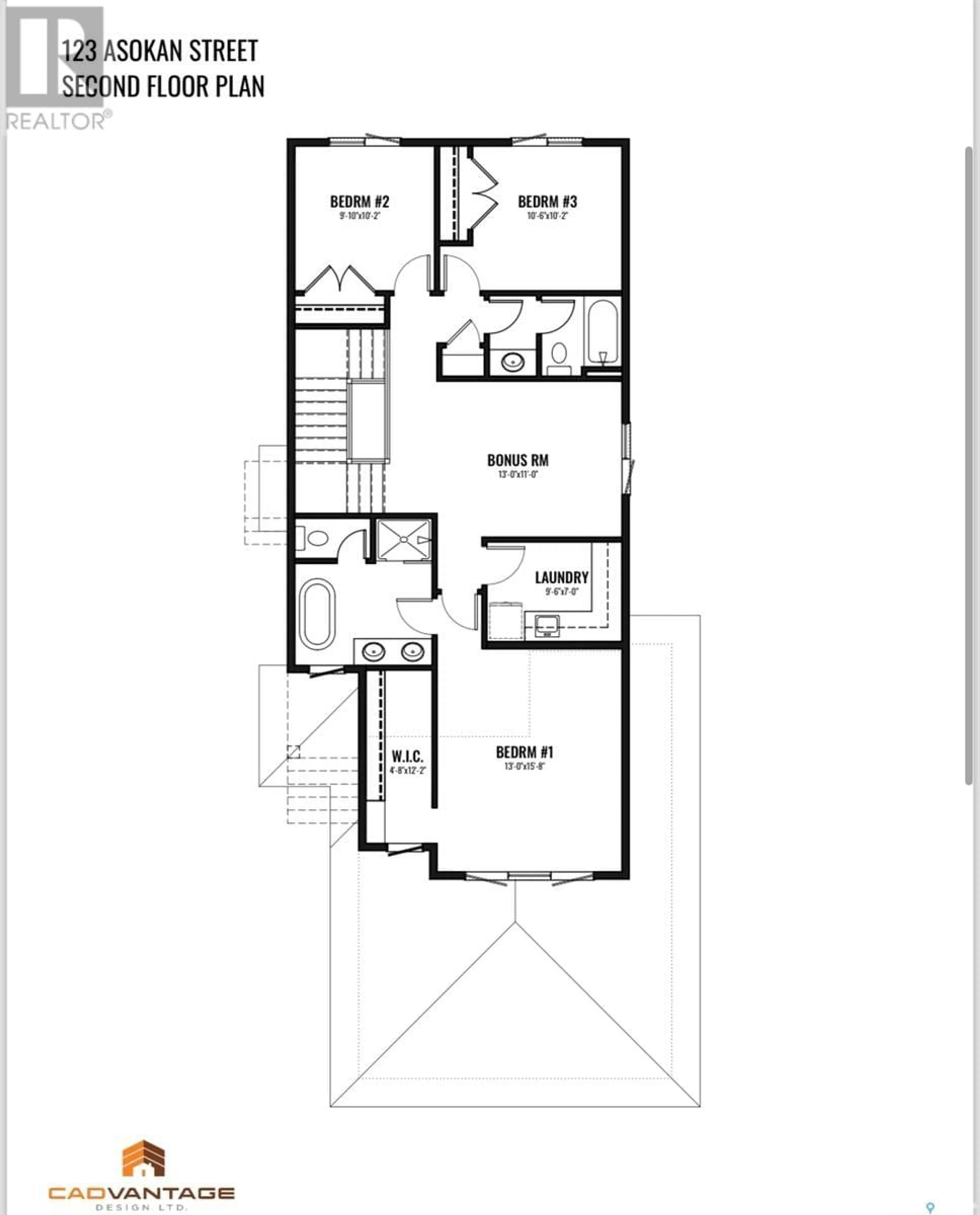 Floor plan for 123 Asokan STREET, Saskatoon Saskatchewan S7V1S4