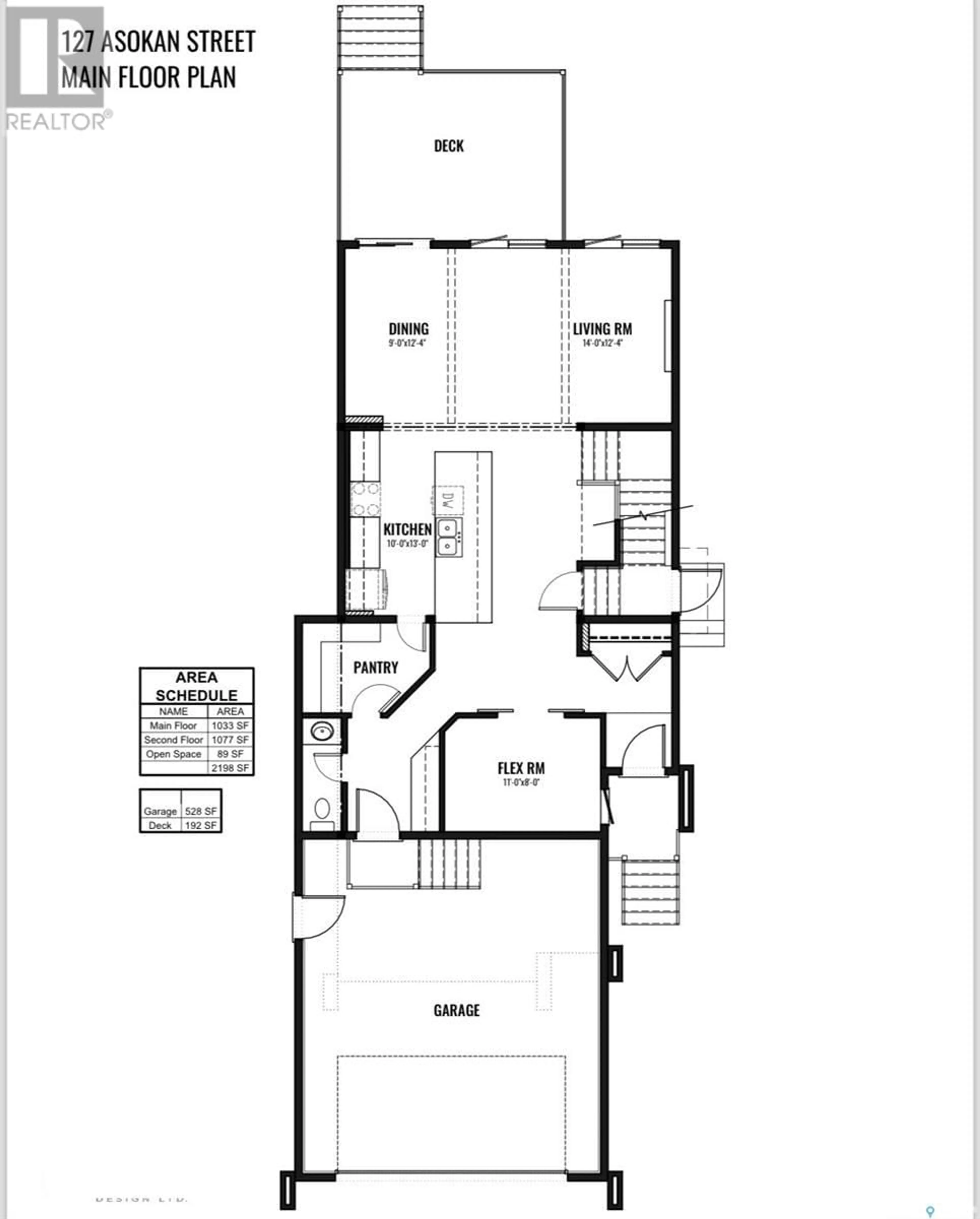 Floor plan for 127 ASOKAN STREET, Saskatoon Saskatchewan S7V1S4