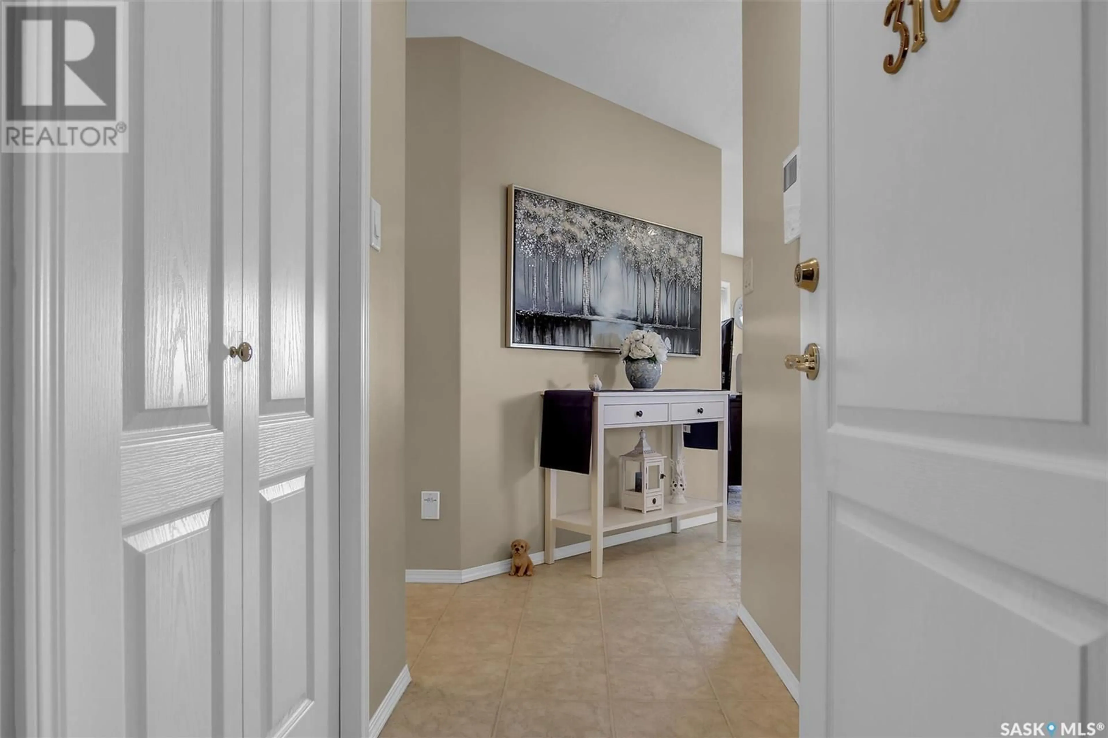 Indoor entryway, carpet floors for 310 6 Lorne PLACE, Regina Saskatchewan S4R8B3