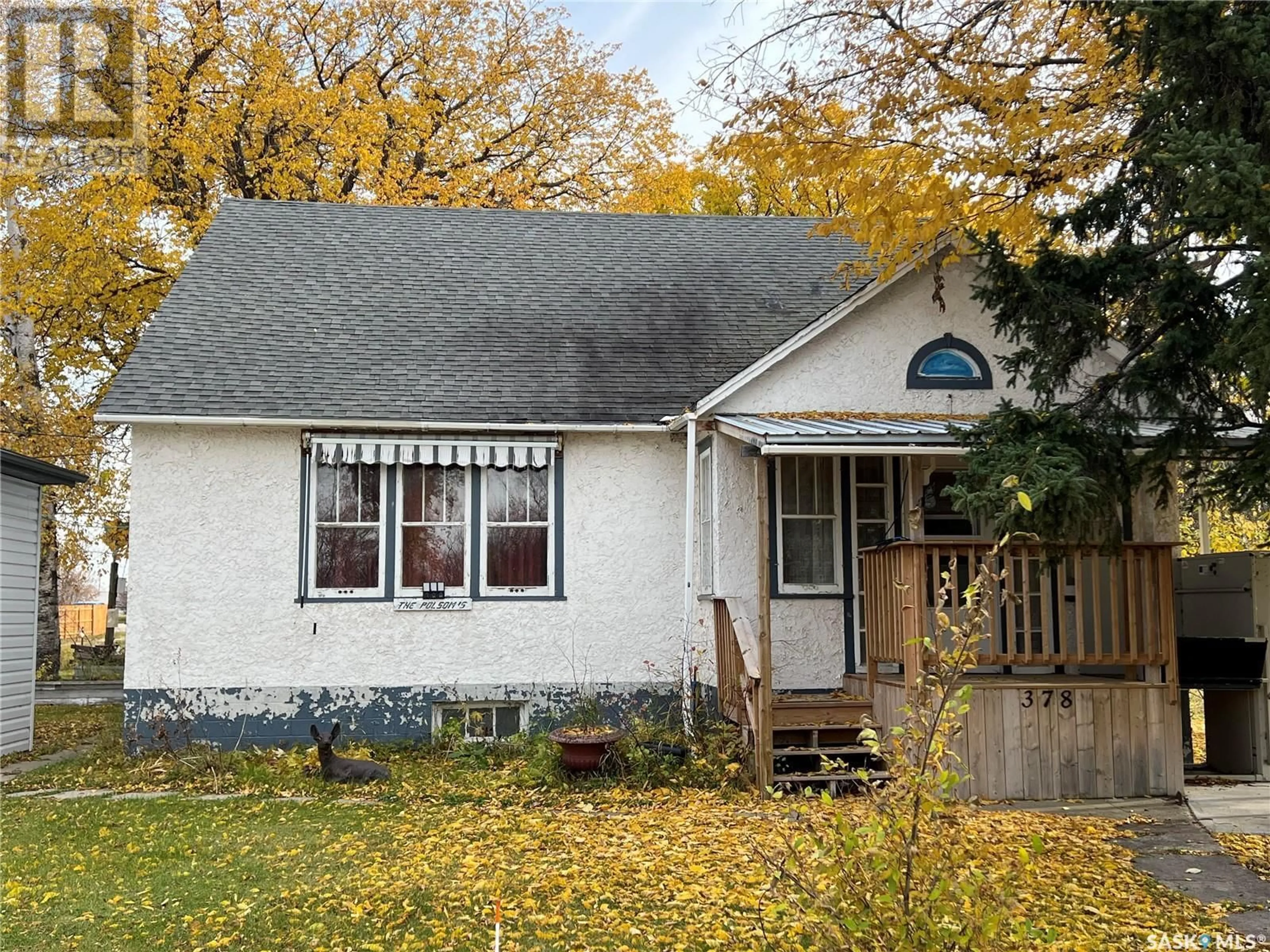 Home with vinyl exterior material, street for 378 1ST STREET, Yellow Creek Saskatchewan S0K4X0